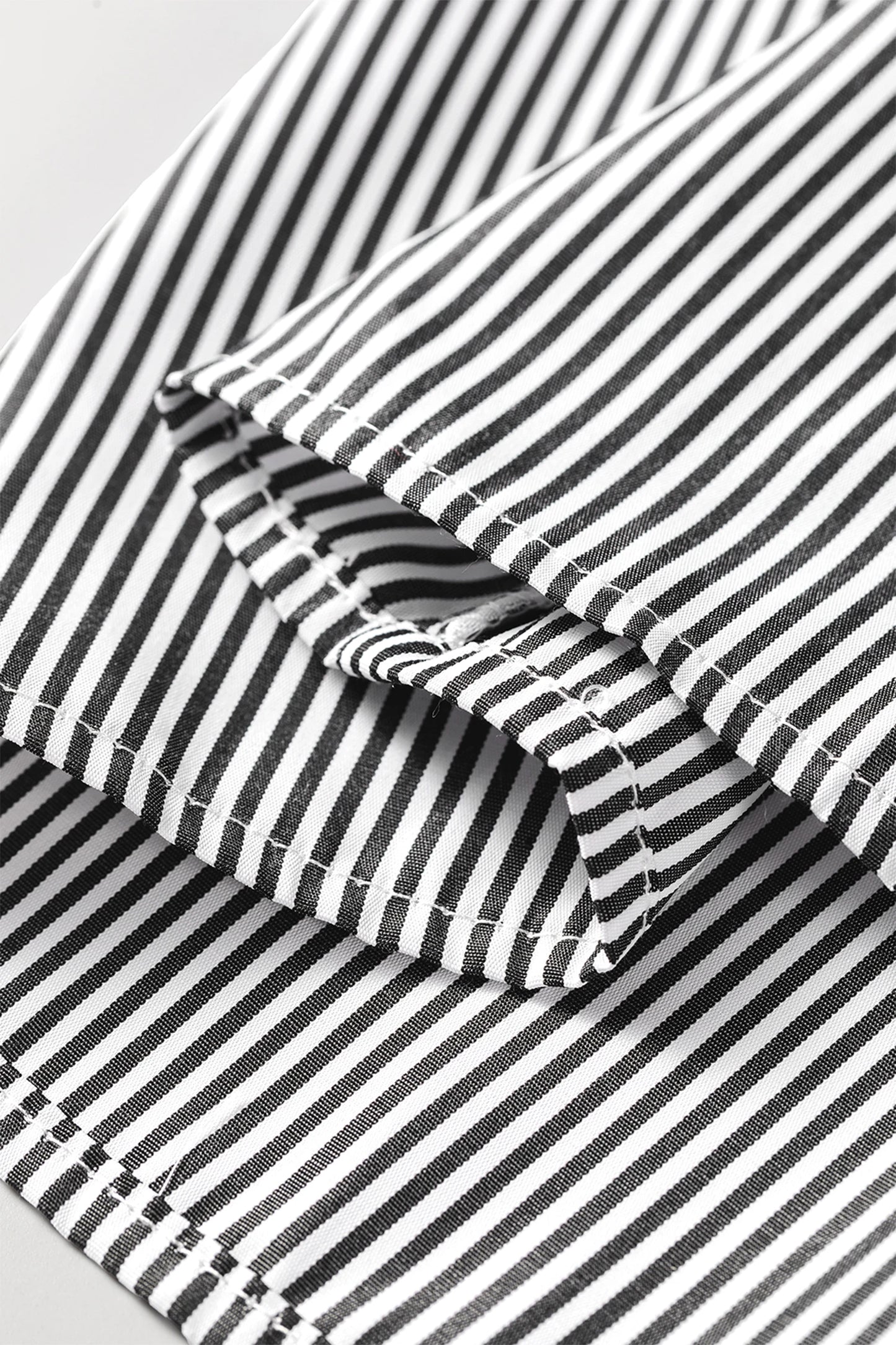 Ruffle Sleeve Stripe Round Neck Blouse | S-XL