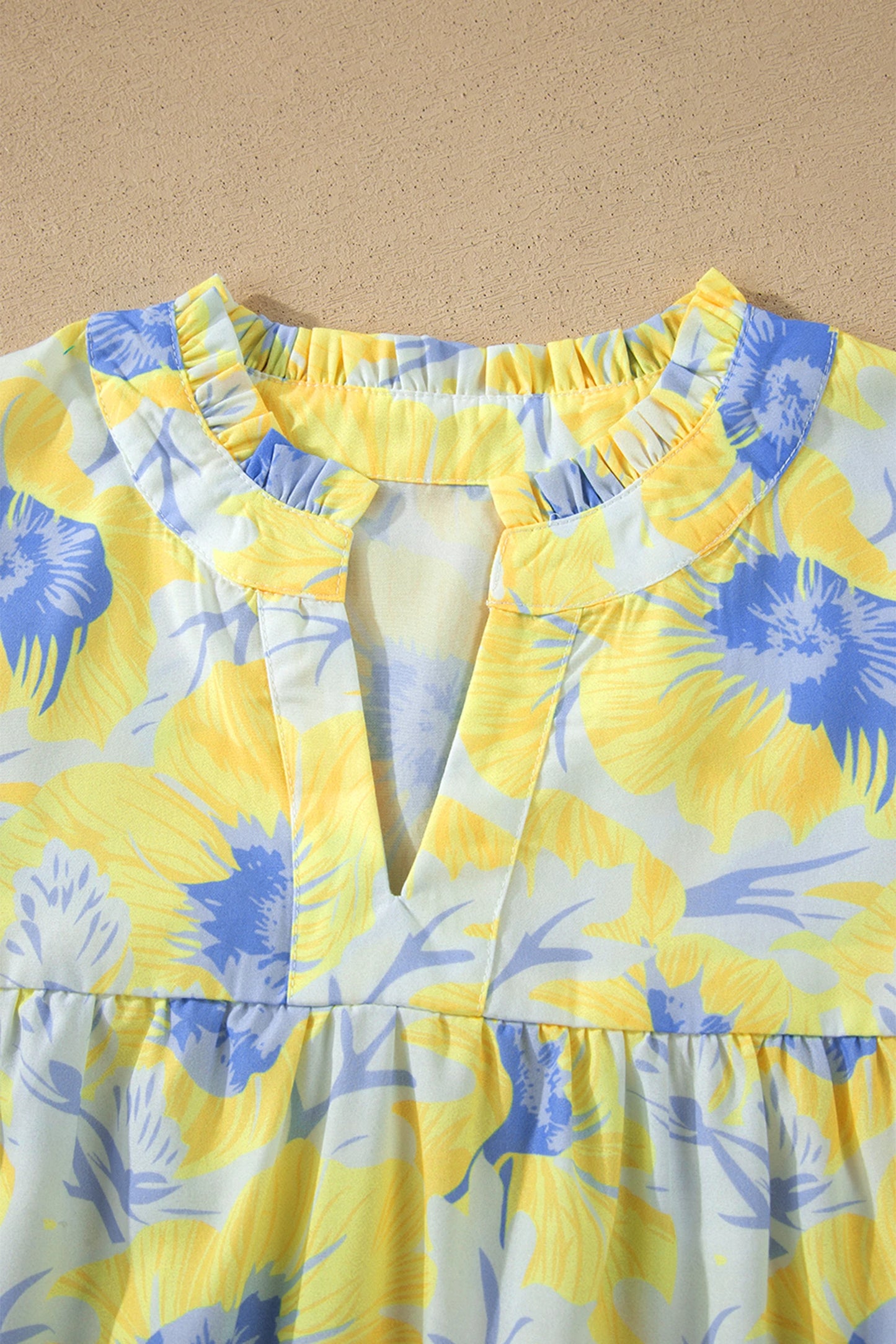 Floral Print Bubble Sleeve Blouse | S-XL