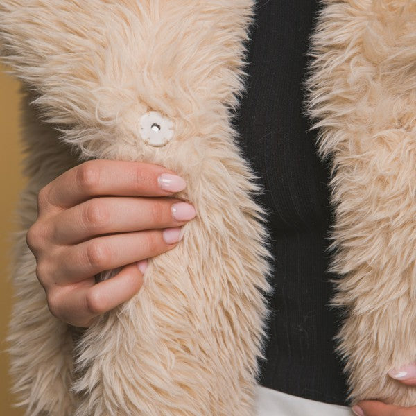 Luxe Faux Fur Coat With Pockets