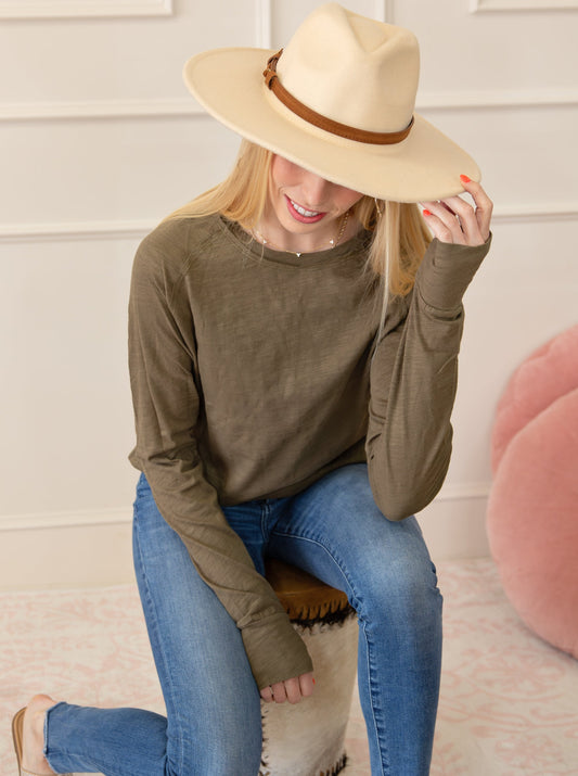FINAL SALE - Thumbhole Cozy Top