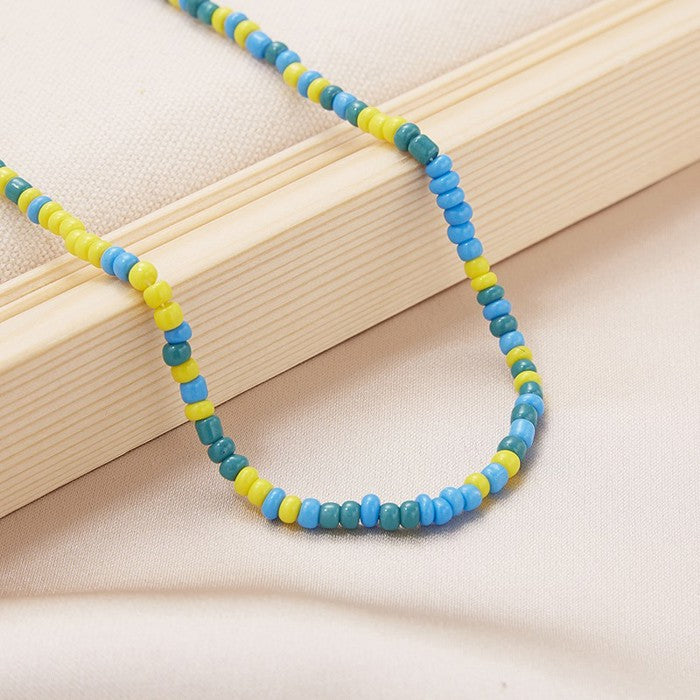 Single Summer Beach Beaded Necklace