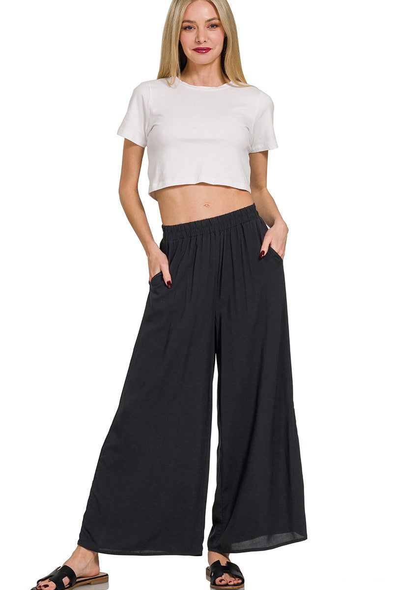 Relax and Flow Woven Cami & Pants Set with Pockets |S-L
