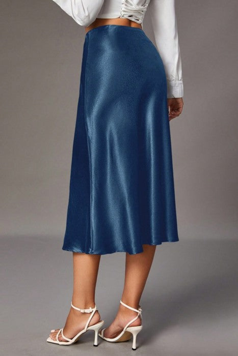 The Luxe Satin Midi Skirt | S-XL