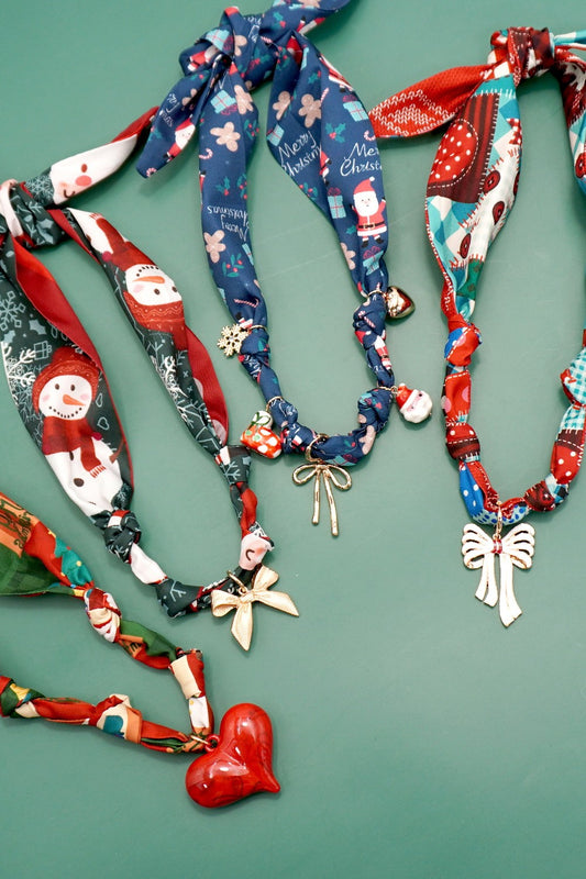 CHRISTMAS Handmade Scarf Necklace | Free Shipping