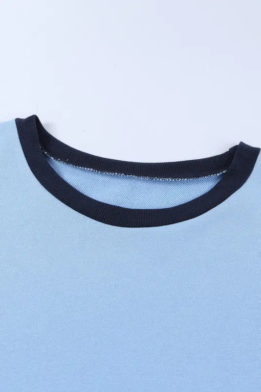 Colorblock Pullover Sweatshirt