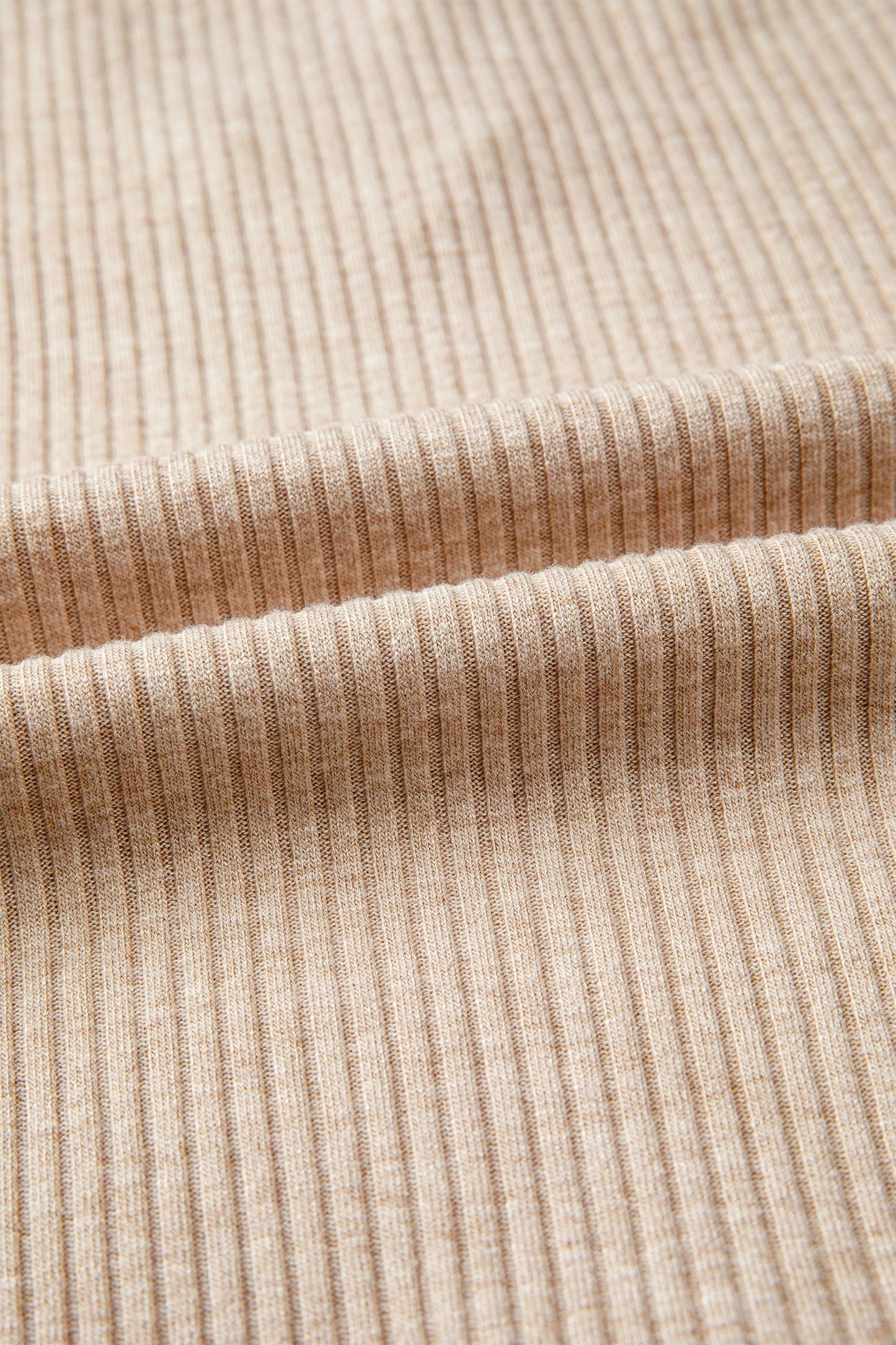 Ribbed Knit Denim Color Block Collared Blouse | S-XL