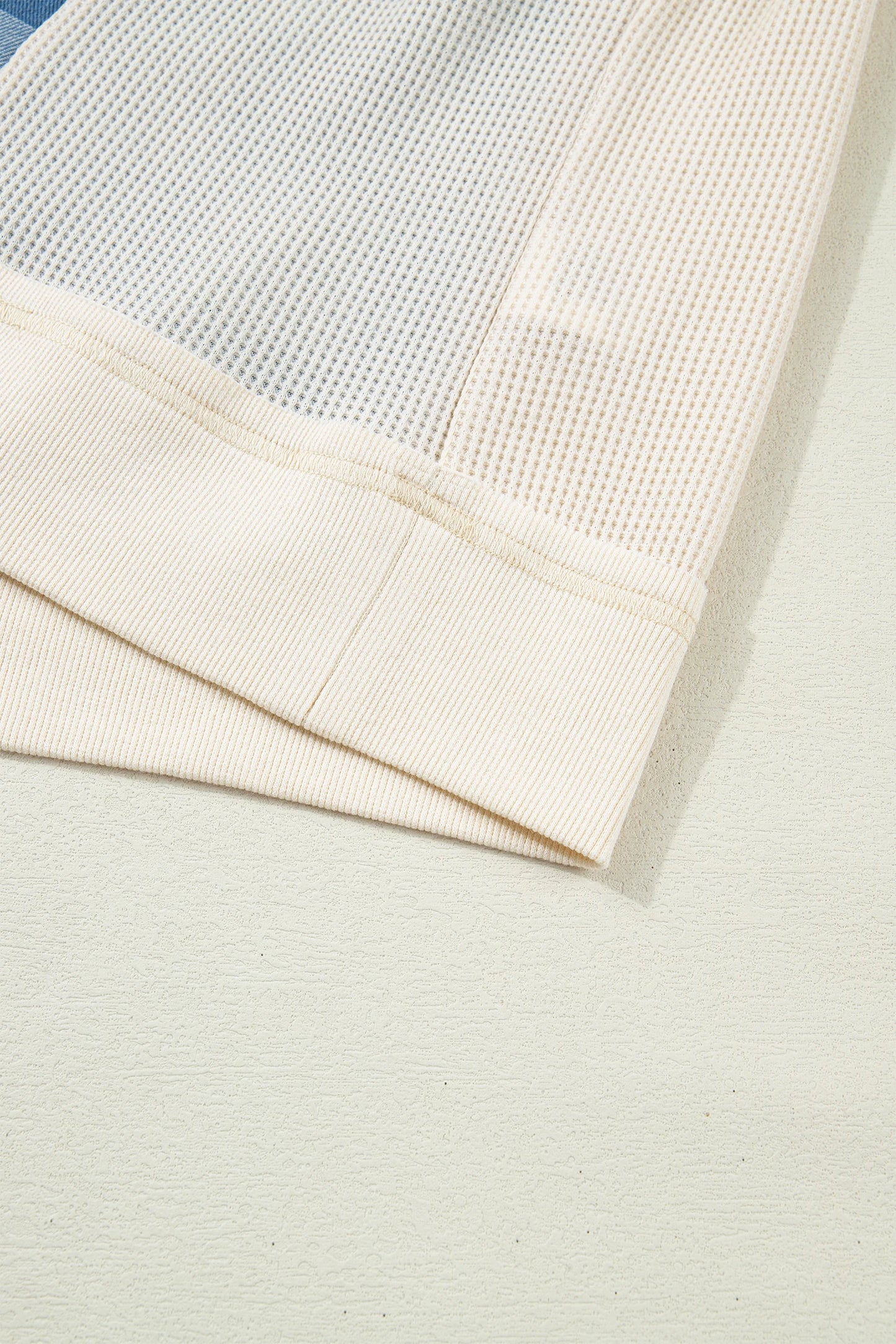 Checkerboard Denim Chic Top | S-XL