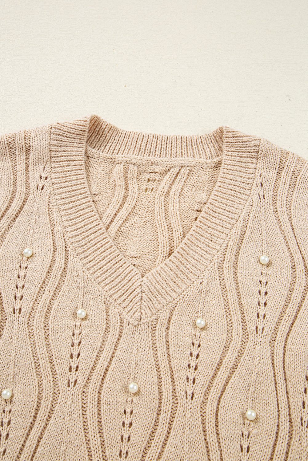 Pearl Lace Patchwork Sweater | S-XL