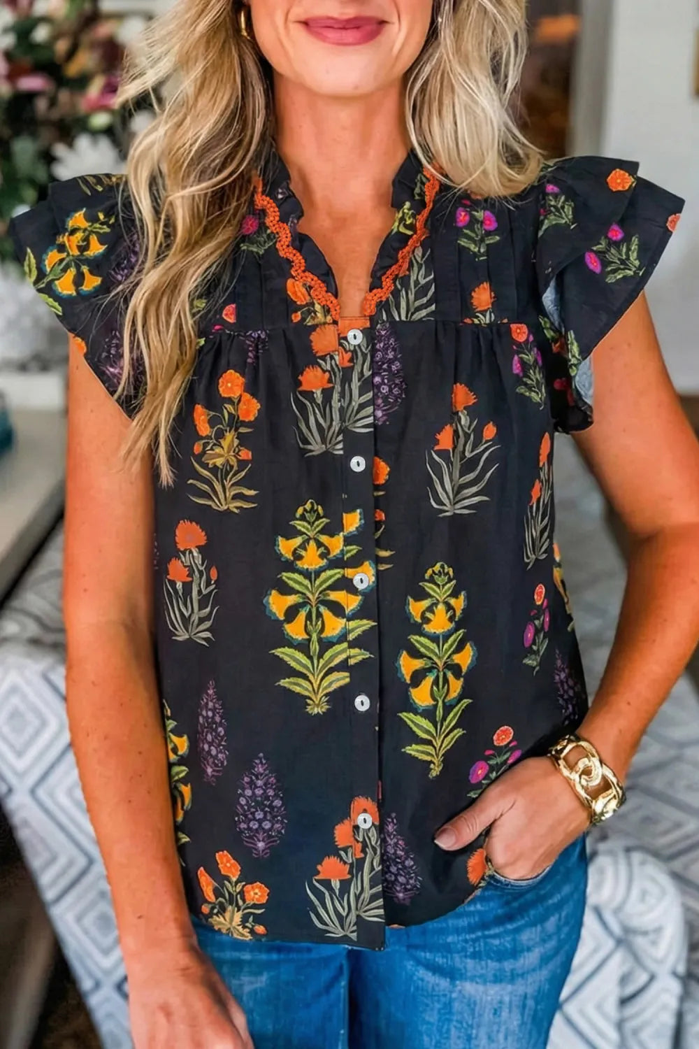 Flora Charm Lace Blouse | S-XL