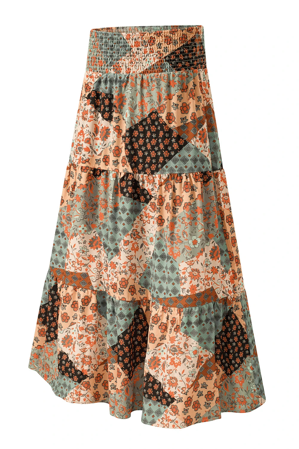 Multicolor Boho Long Maxi Skirt | S-XL