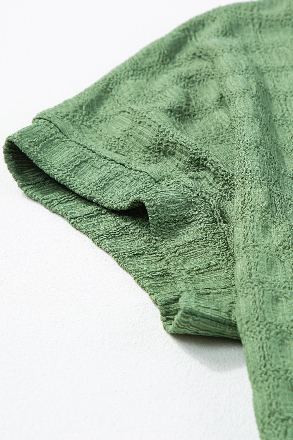 Color Textured Batwing Sleeve Top | S-XL