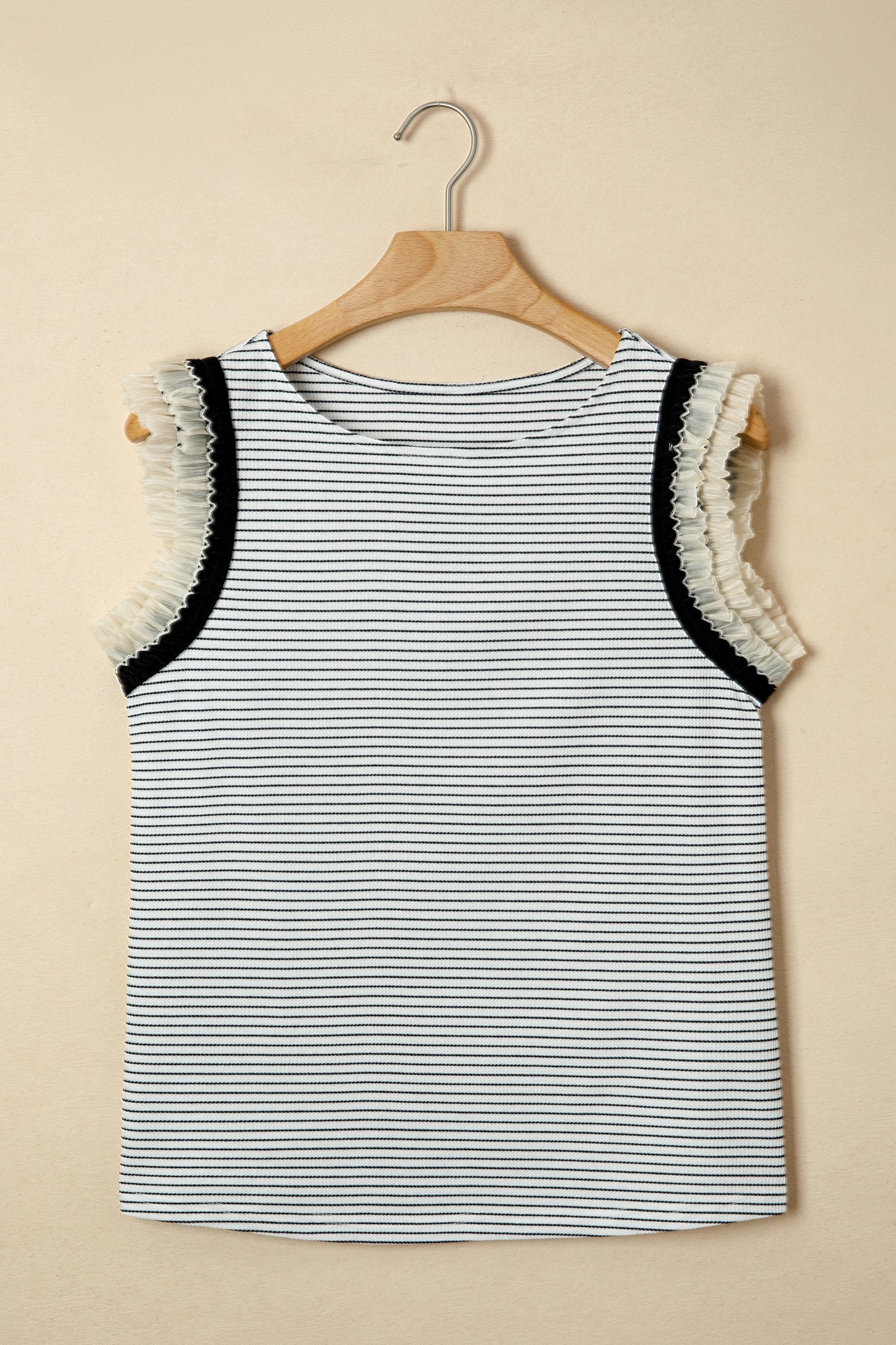 Charming Stripe Ruffle Tank | S-XL