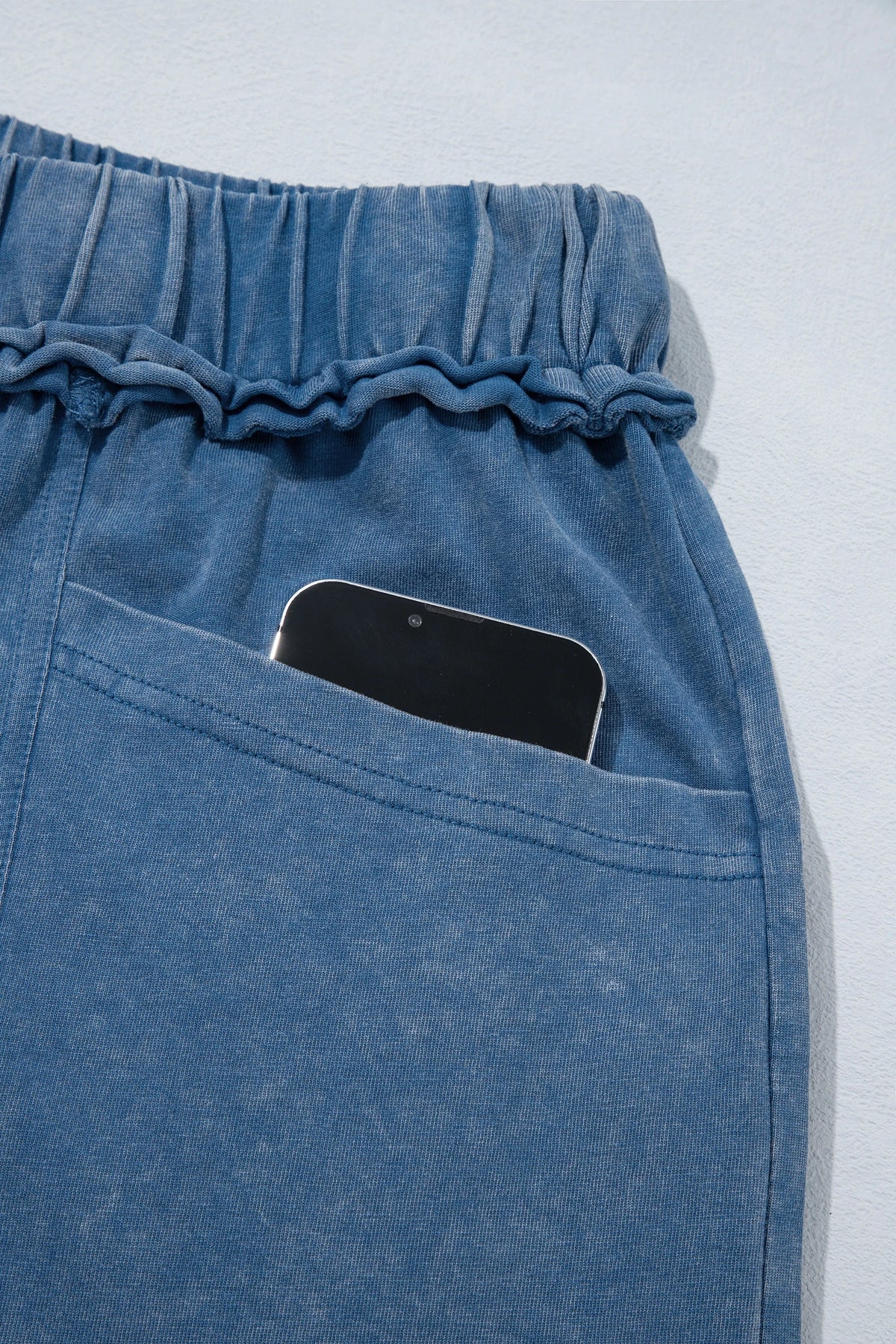 Washed Seam Drawstring Leg Flare Pants | S-XL