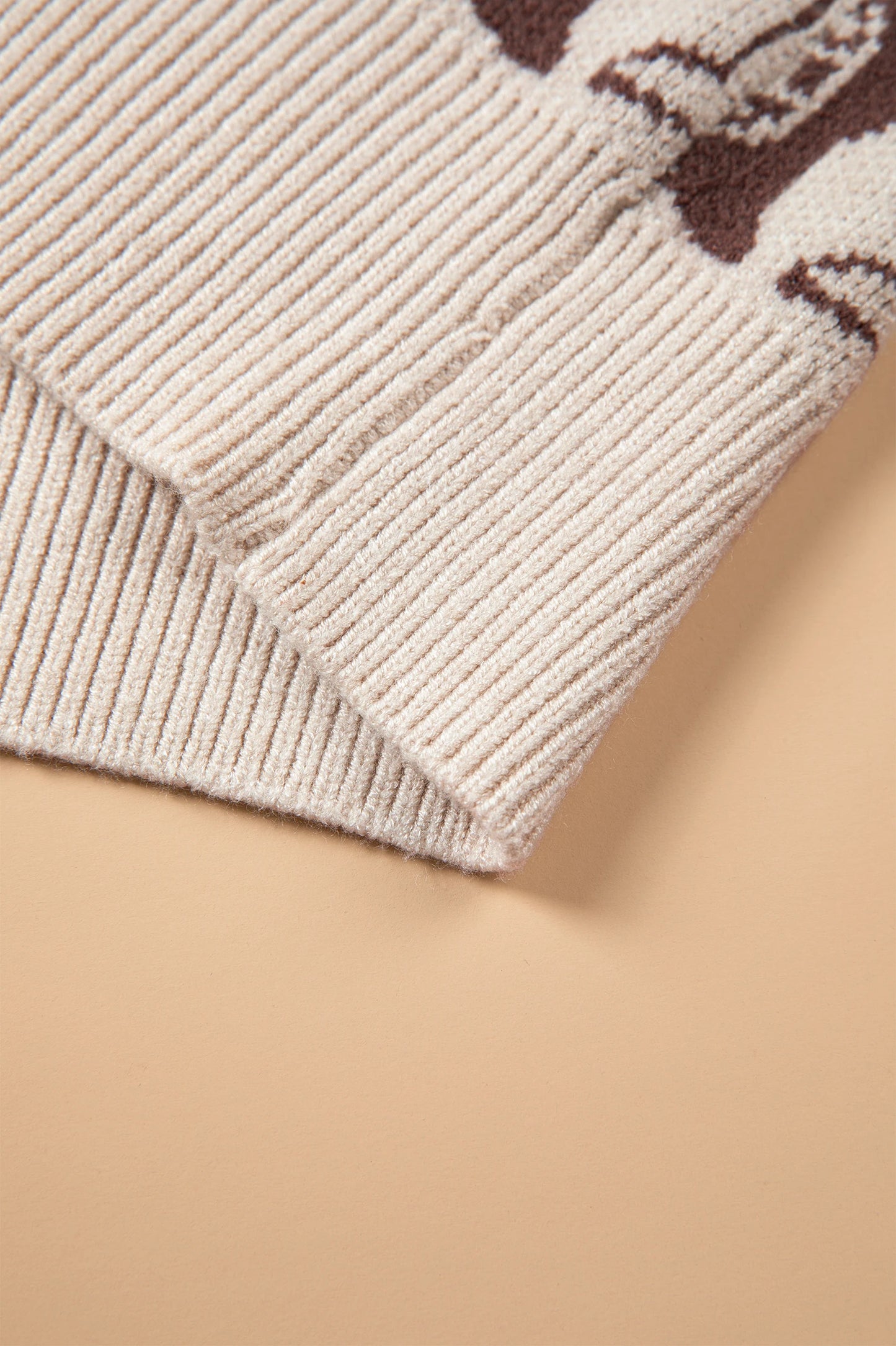 Western Horseshoe Bow Knit Sweater Vest | S-XL
