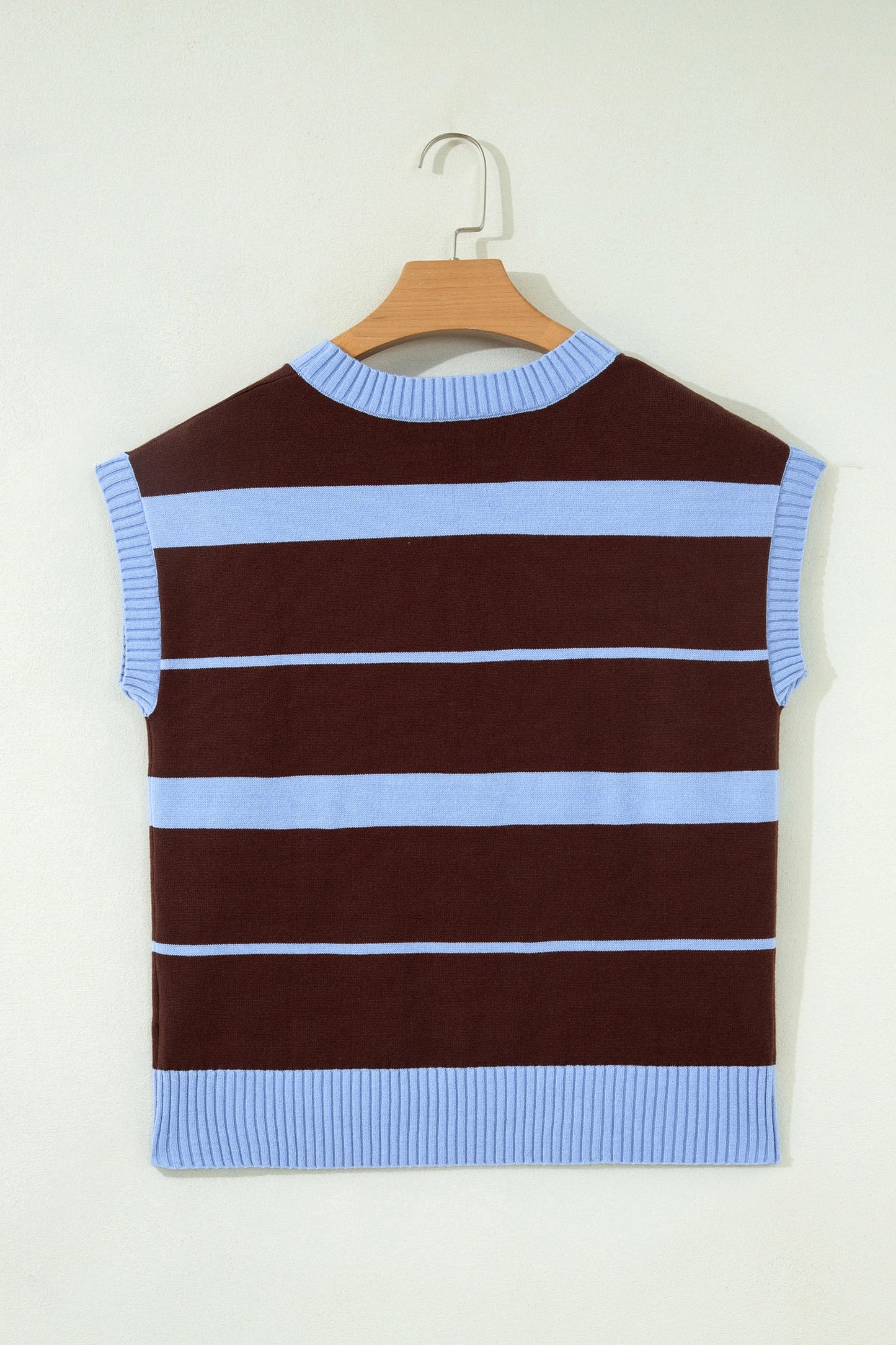 Classic Striped Short Sleeve Knit Top | S-XL