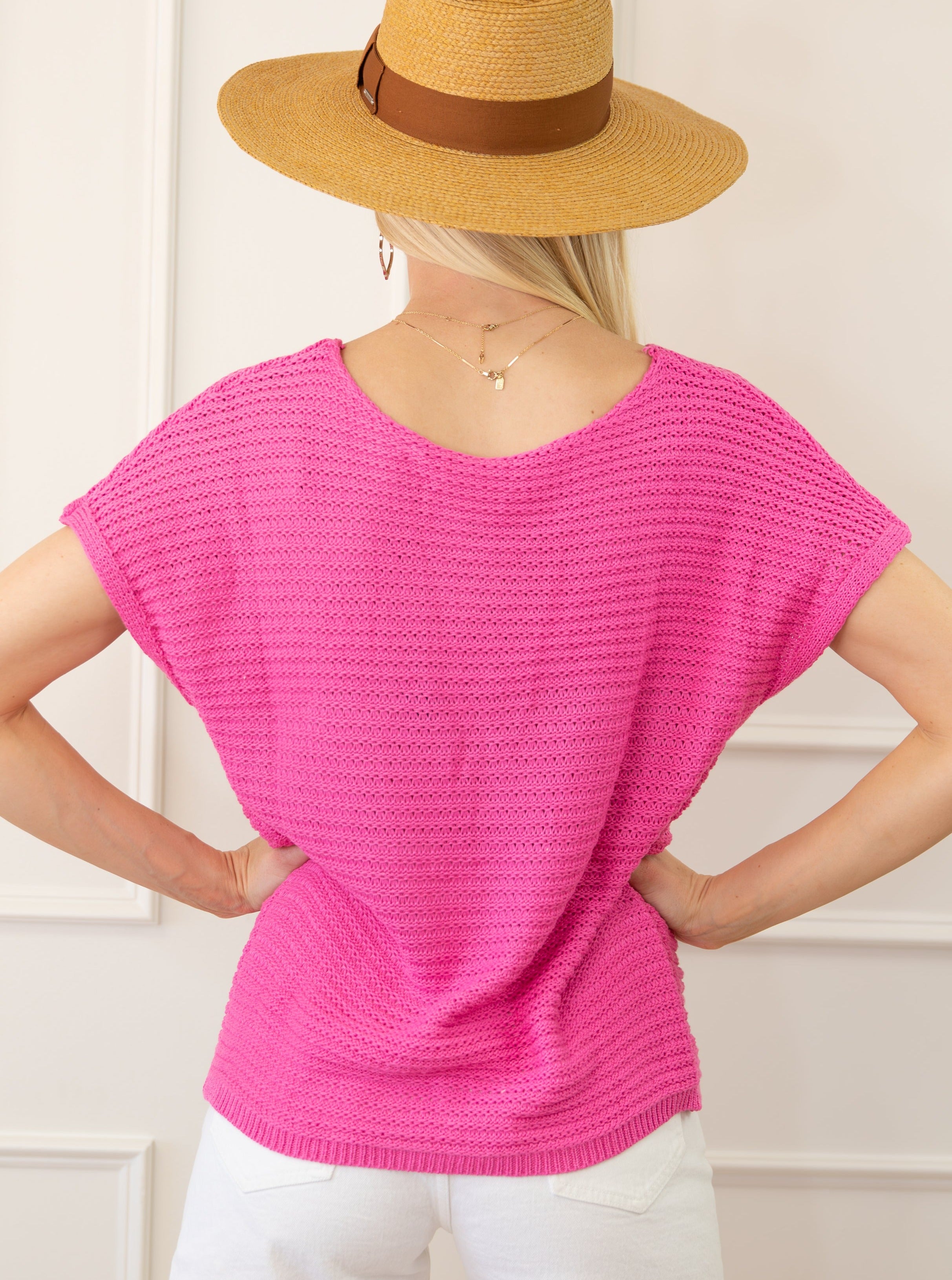 Pink Relaxed T-Shirt / Summer Top / Pink Shirt / Loose Top selling / Short Sleeve Top / Minimalist Top / Slouchy Top / Dolman Top / V-neck T-Shirt