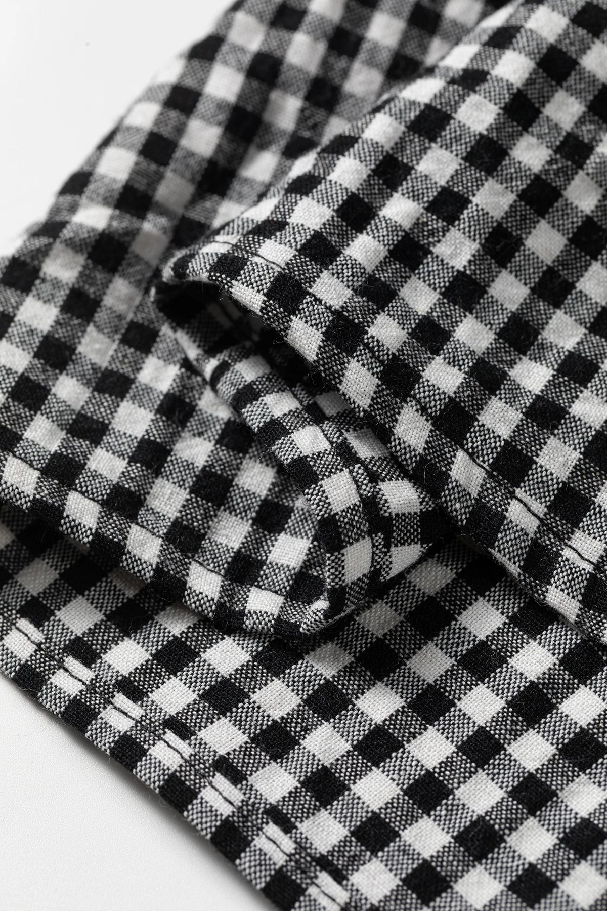 Plaid Shirred Cuff Long Sleeve Blouse | S-XL