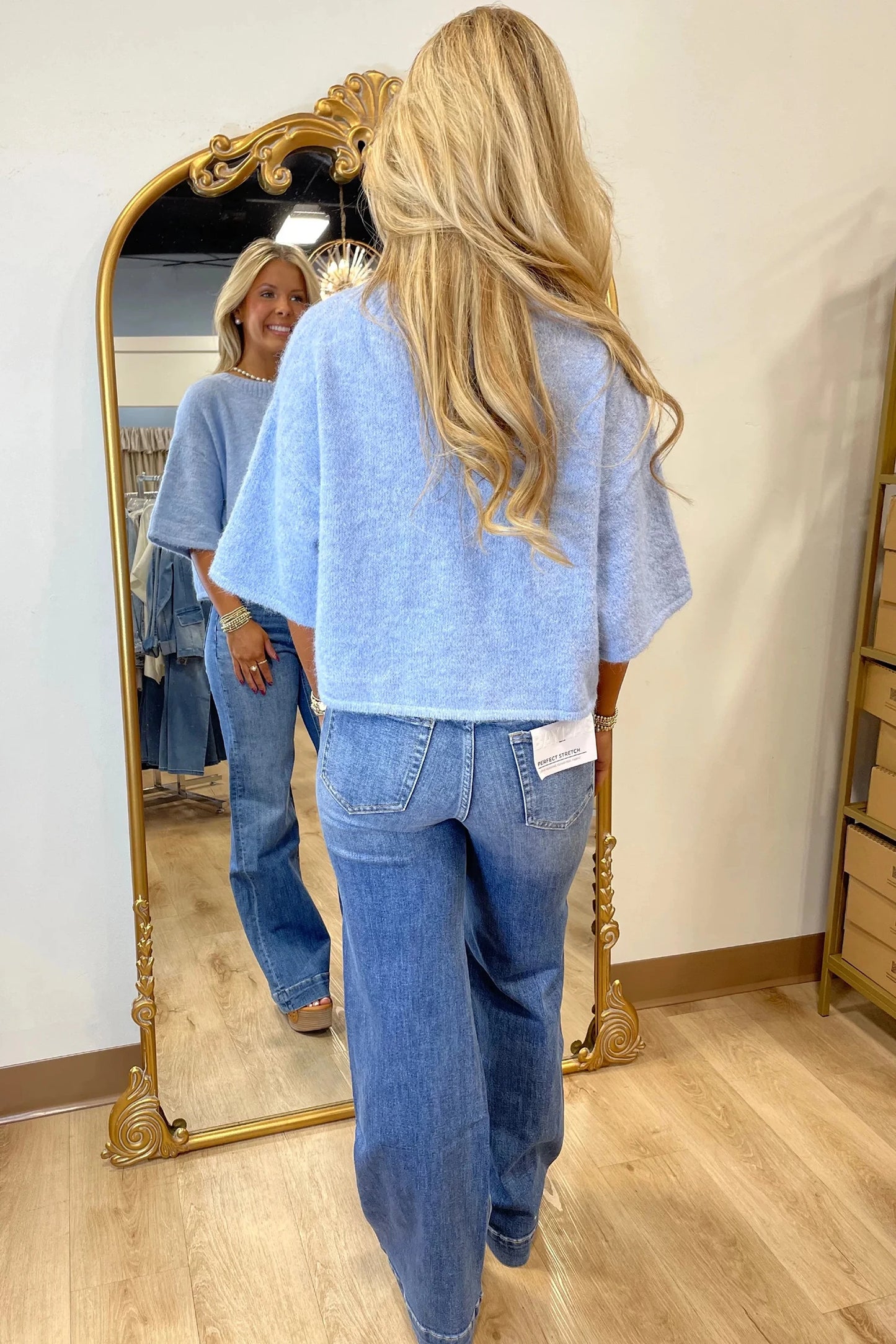 Modern Boxy 3/4 Sleeve Button Cardigan | S-XL