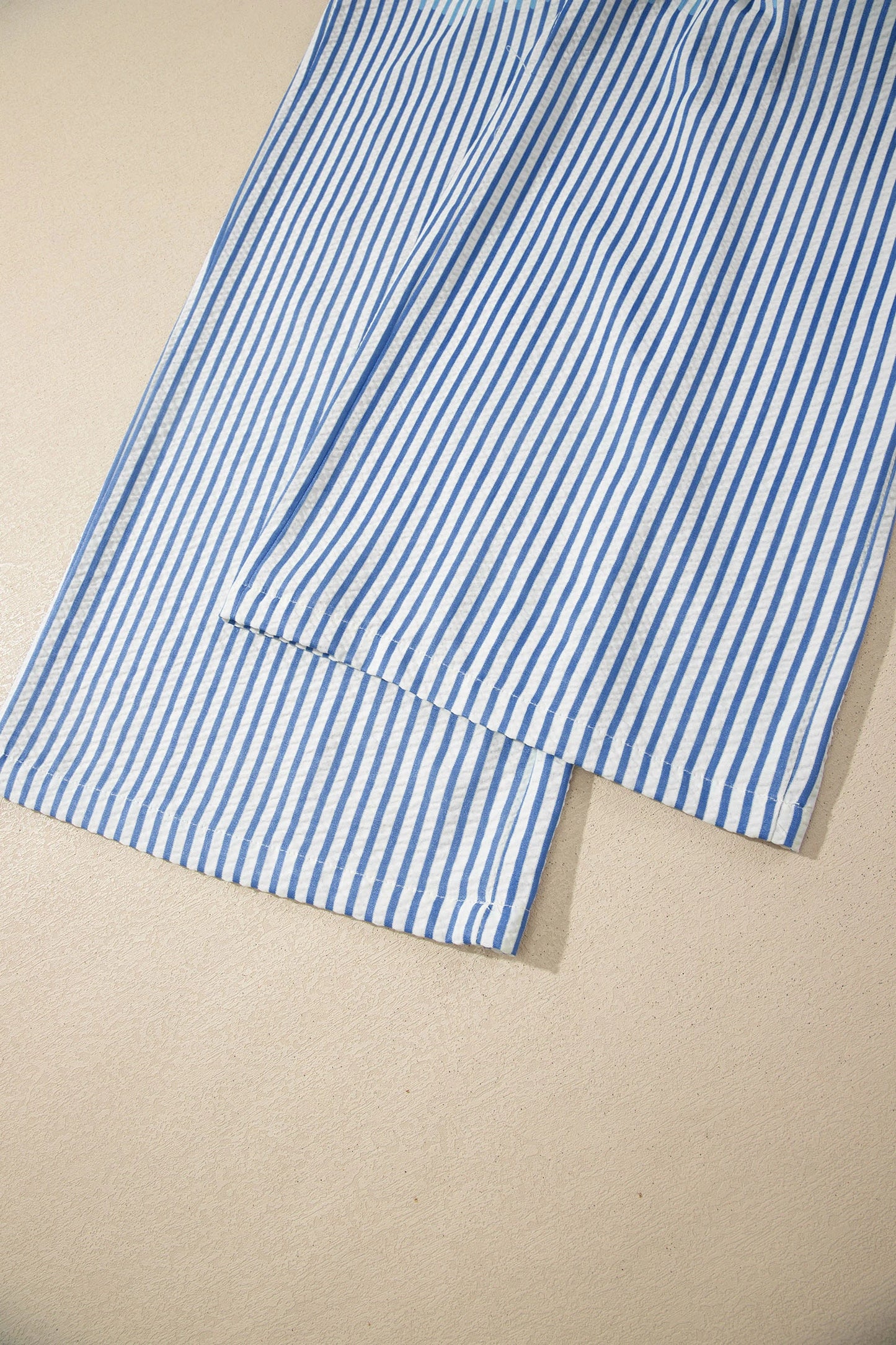 Stripe Print Drawstring Waist Ankle Pants | S-XL
