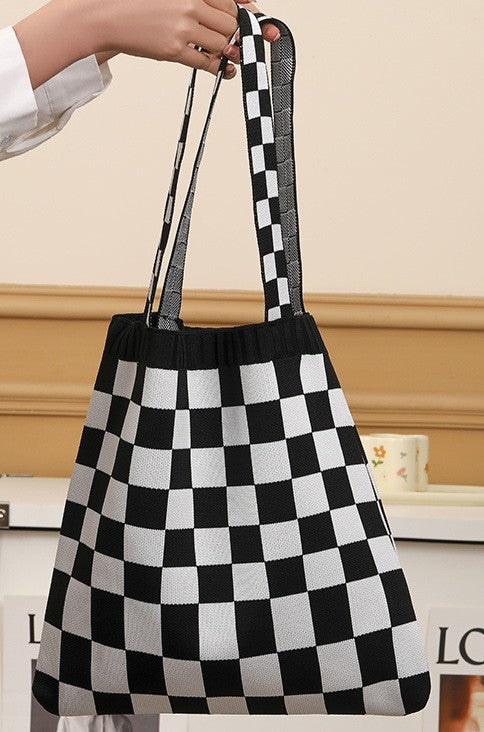 Checkered Tote Bag