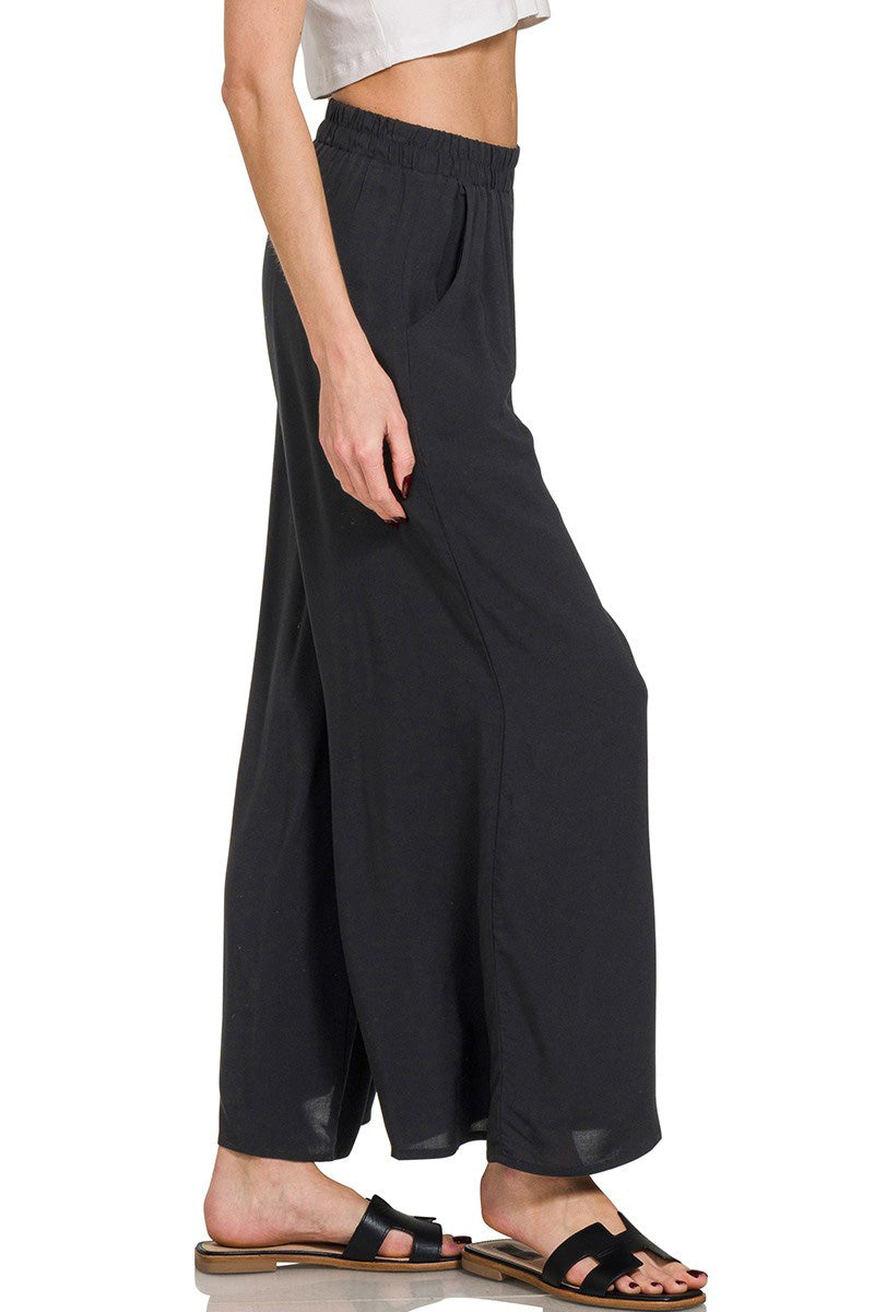 Relax and Flow Woven Cami & Pants Set with Pockets |S-L