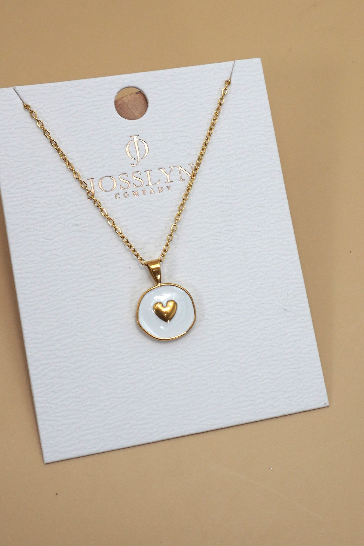 18k Stainless Steel Cross & Heart Necklace