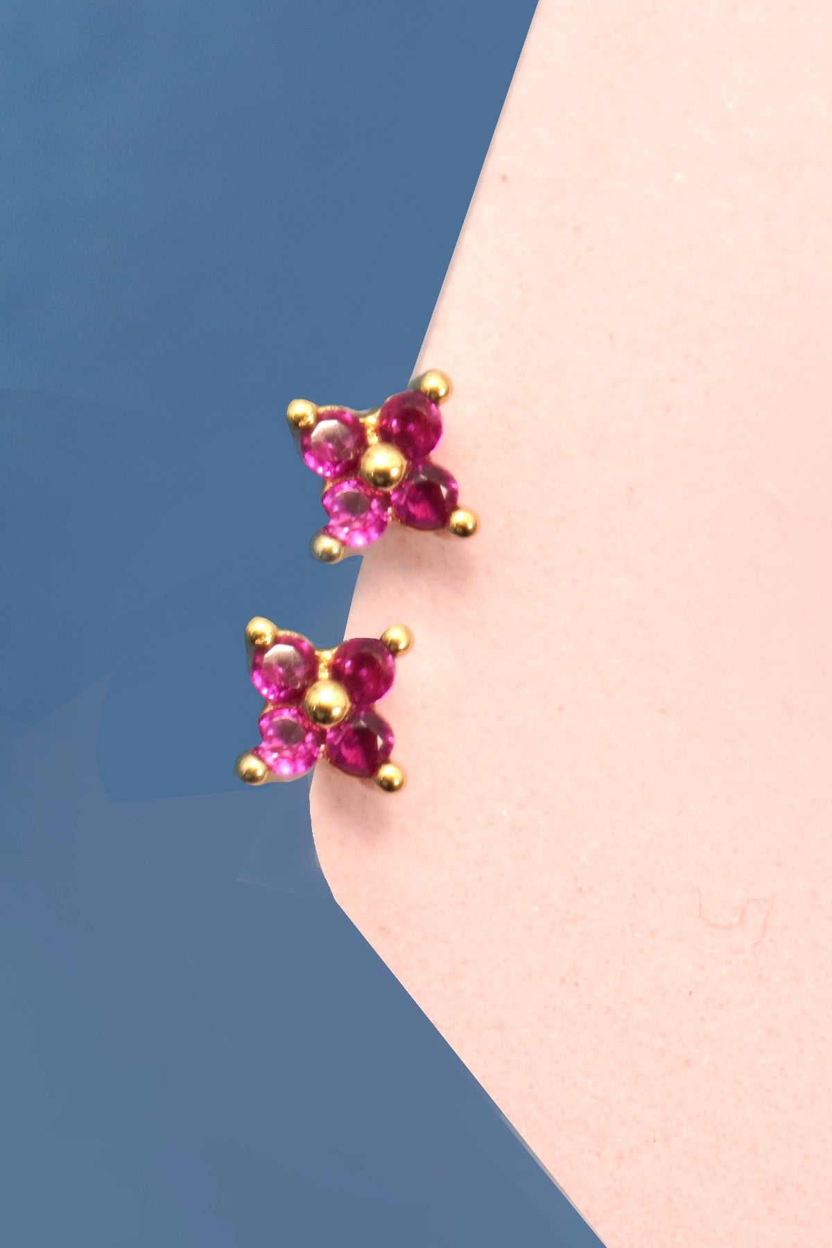 18k Stainless Steel Tarnish Free Stud Earrings