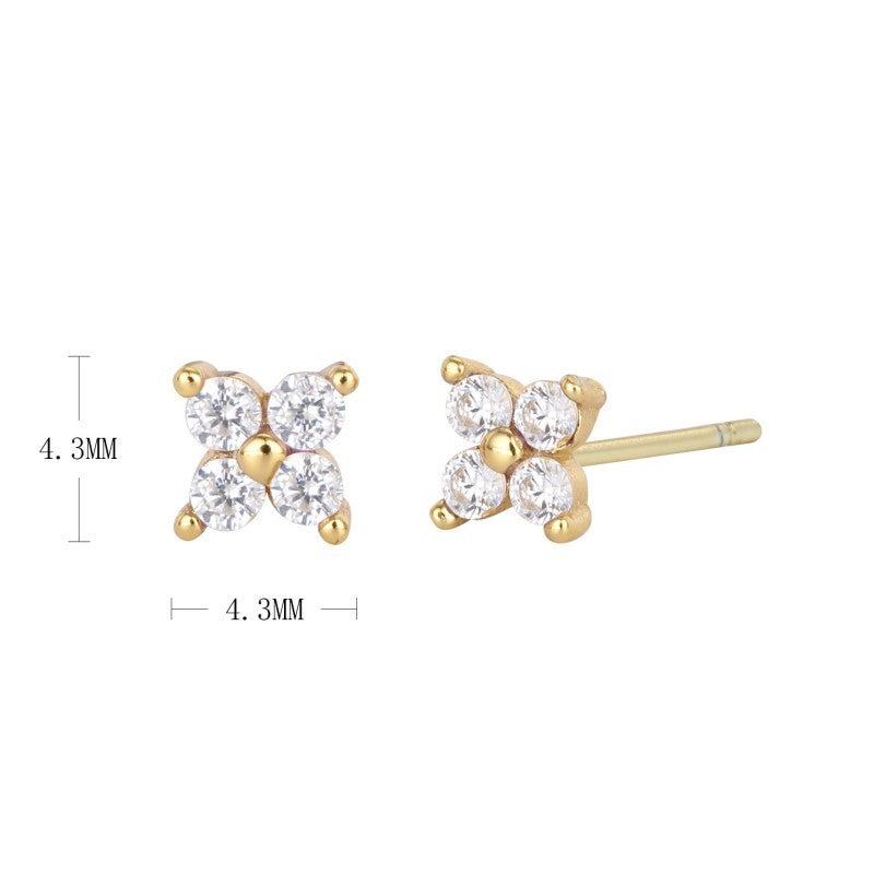 18k Stainless Steel Tarnish Free Stud Earrings