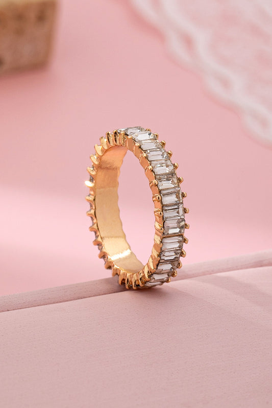 Eternity Baguette Crystal Ring Size 7