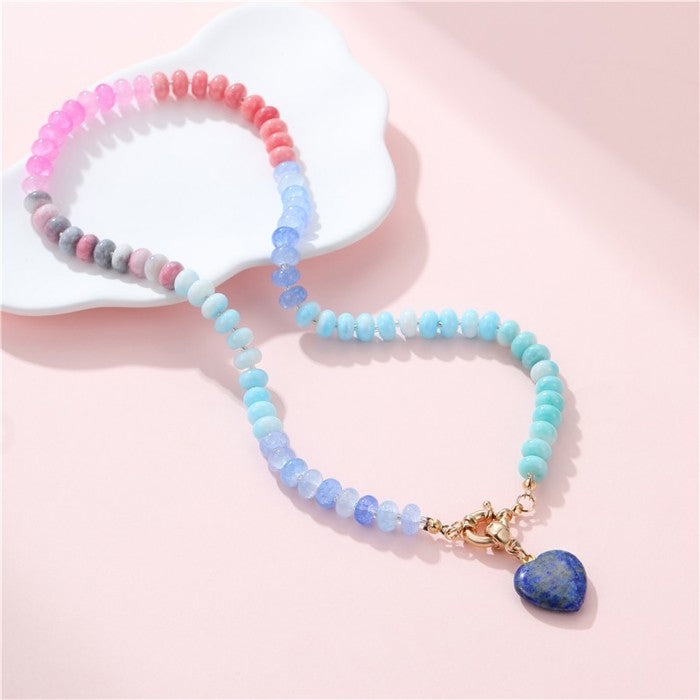 Natural Stone Mixed Bead Necklace