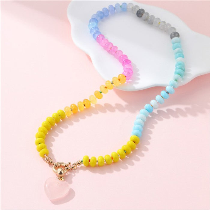 Natural Stone Mixed Bead Necklace