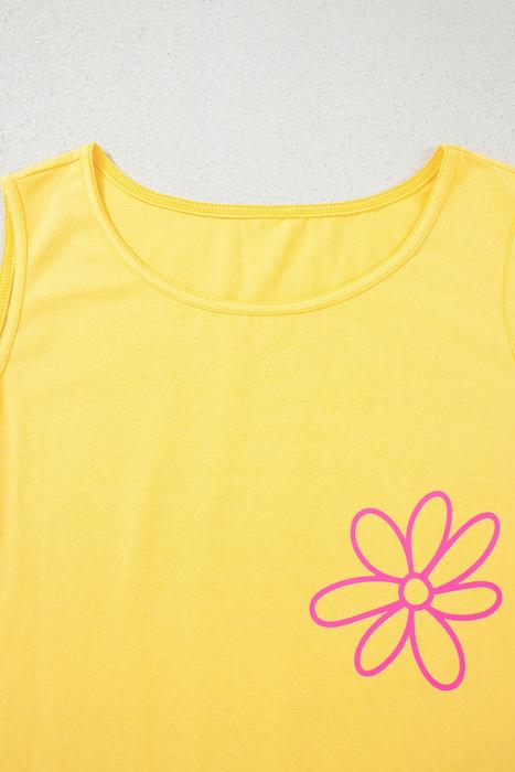 Floral Graphic Sleeveless Tank | S-XL