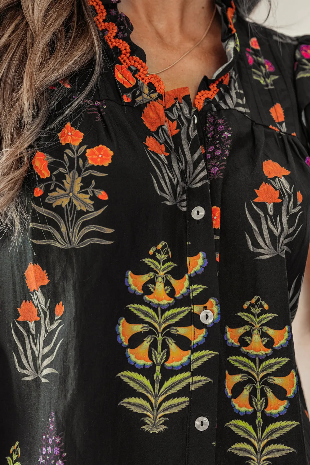 Flora Charm Lace Blouse | S-XL