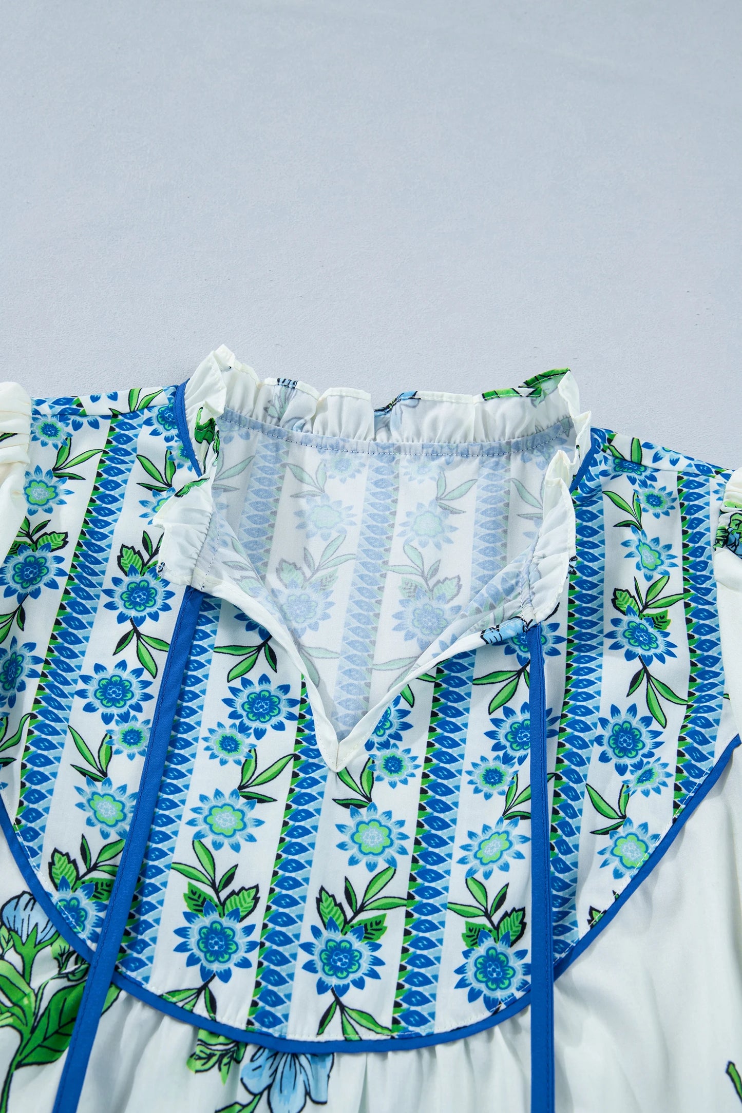 Flora Chic Tie Blouse | S-XL