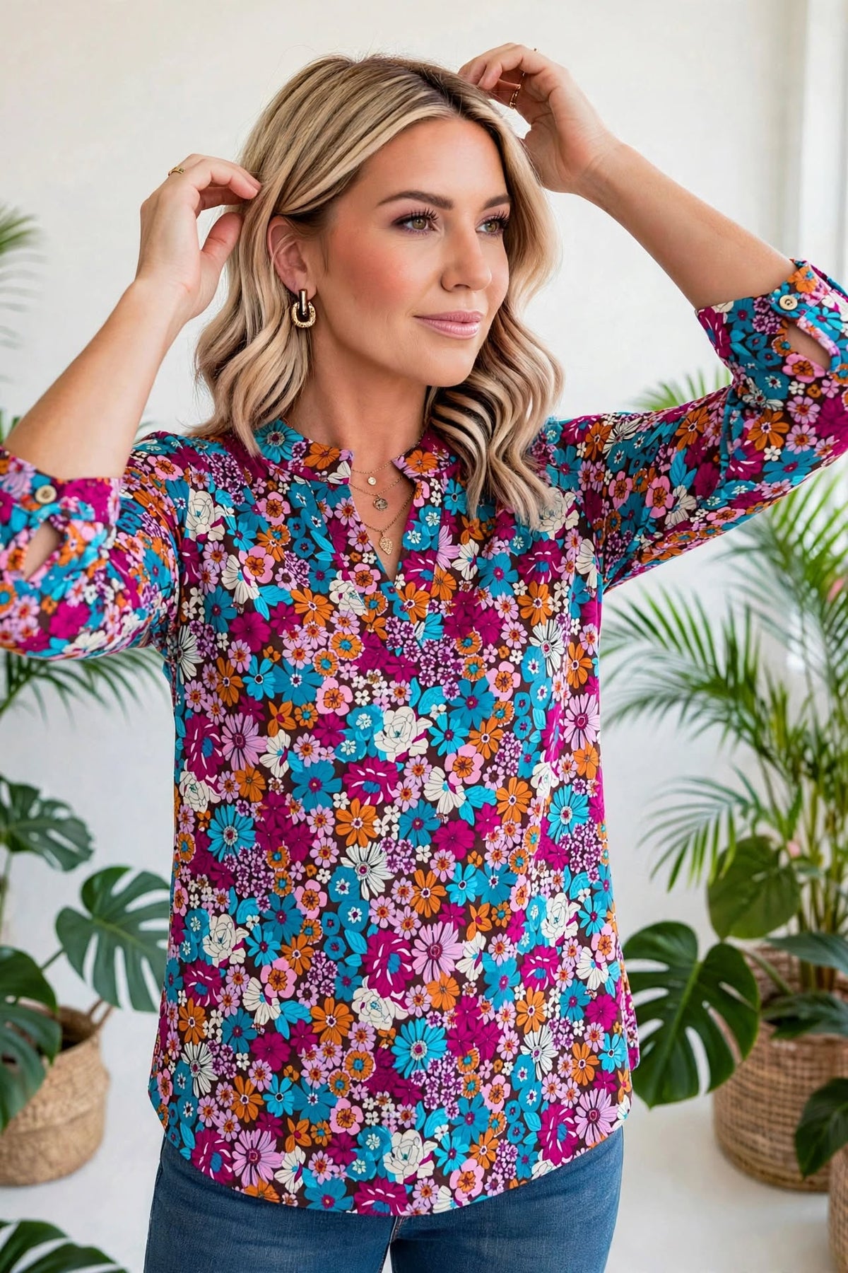 Dear Scarlett Wrinkle-Free Luxury Lizzy Blouse | 3 Styles