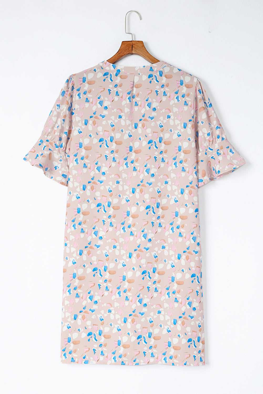 Abstract Print Shift Dress