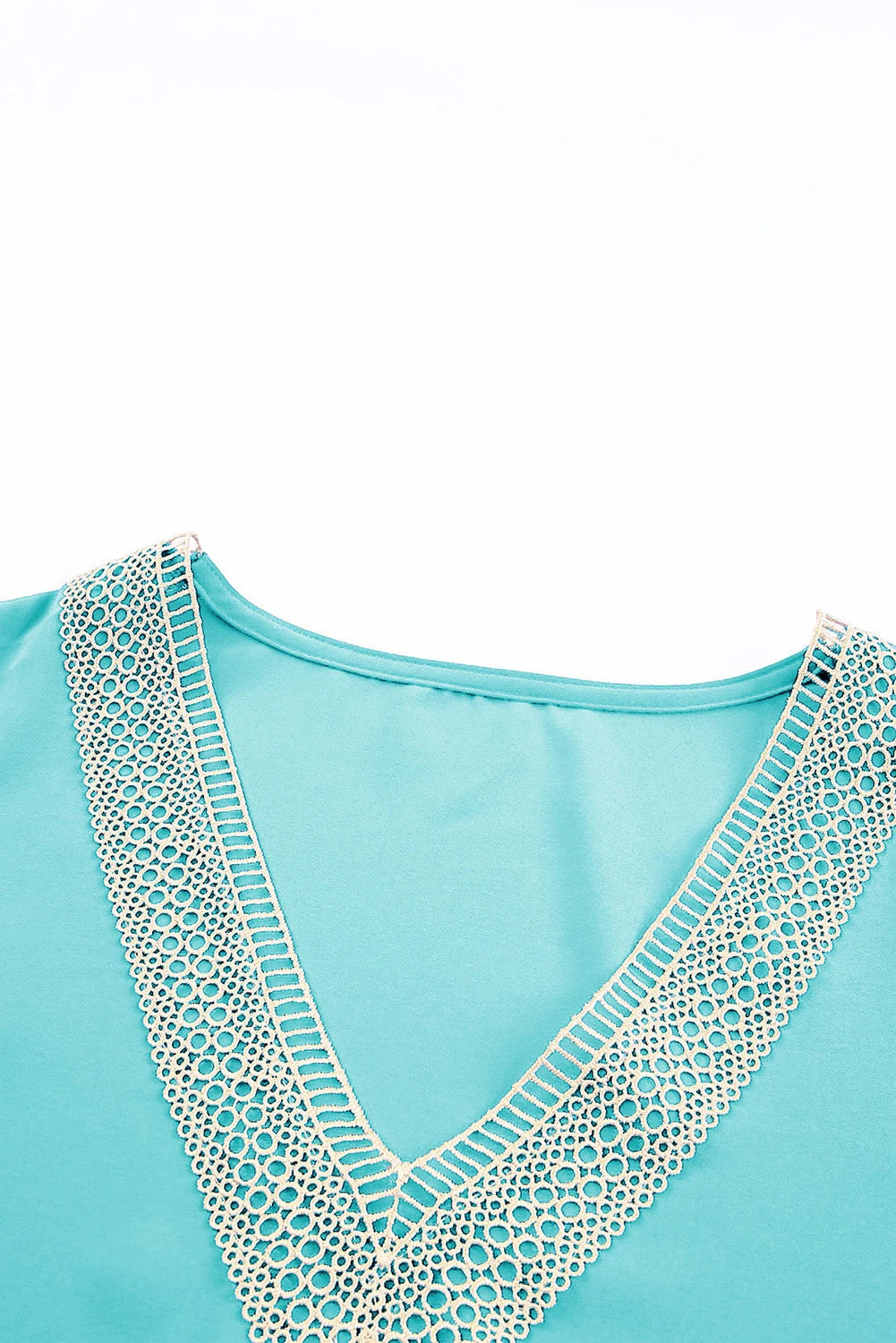 Delicate Lace Trim V-Neck Blouse | S-XL