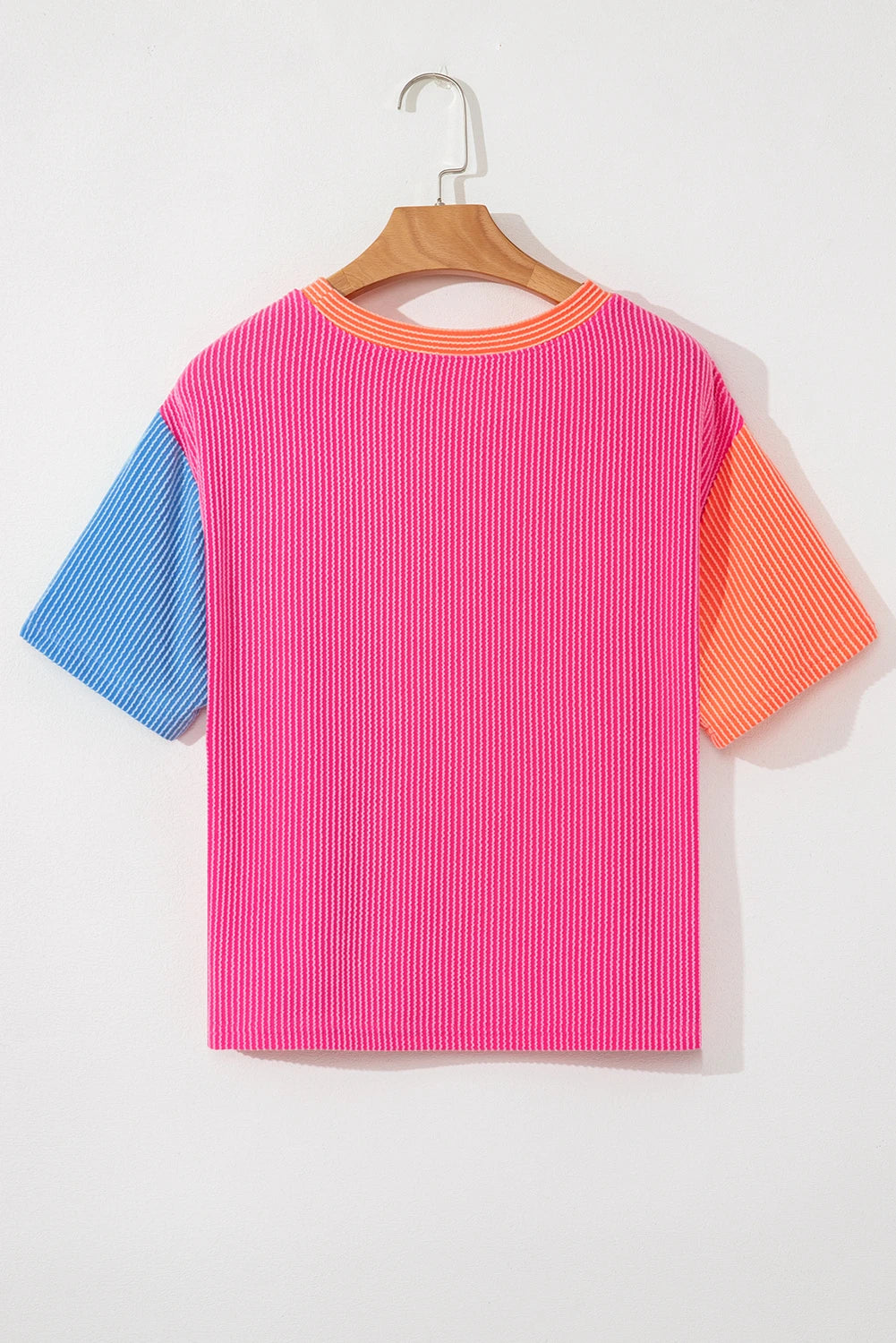 Corded Colorblock Crewneck Tee | S-XL