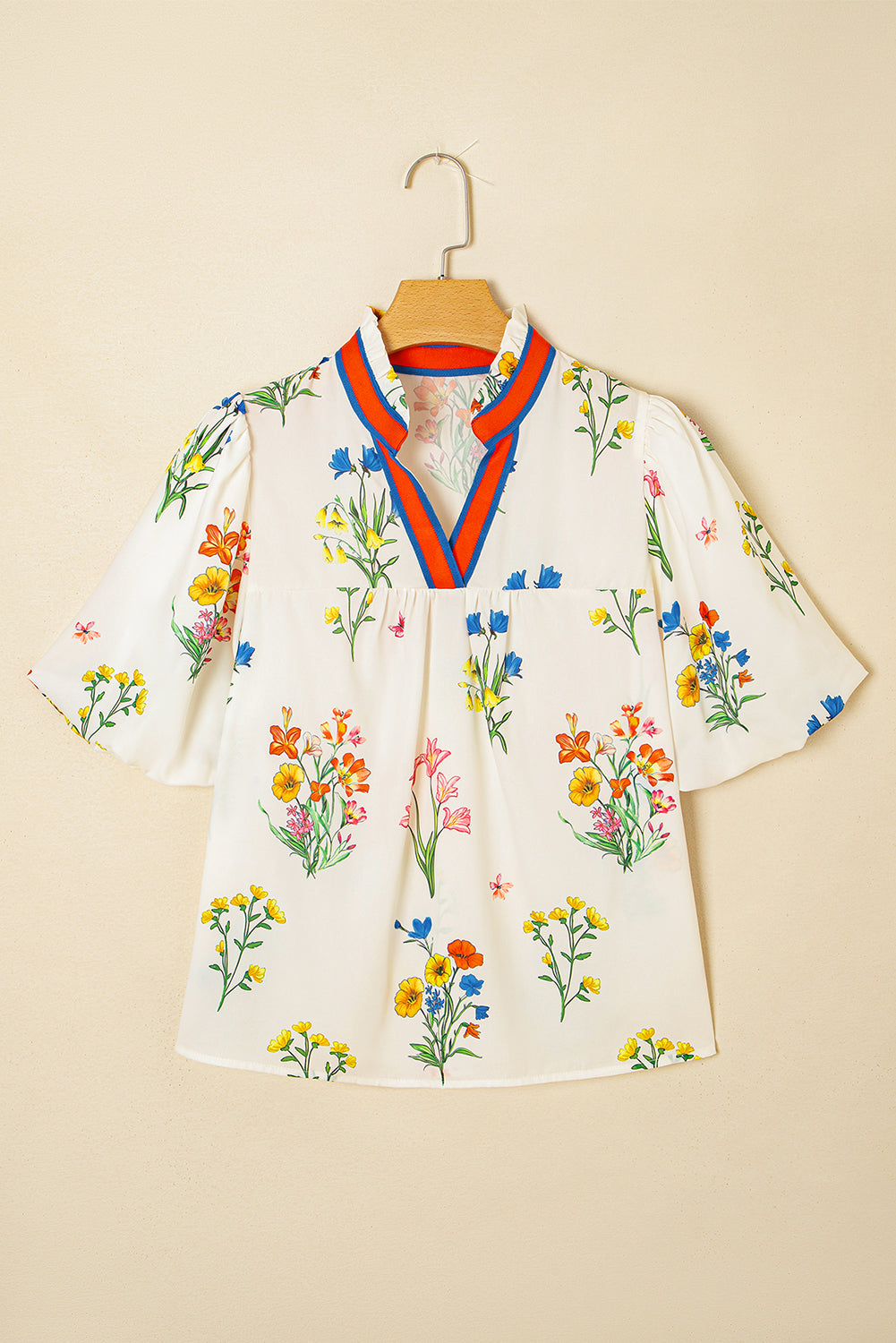 Sweet Petals Contrast Blouse
