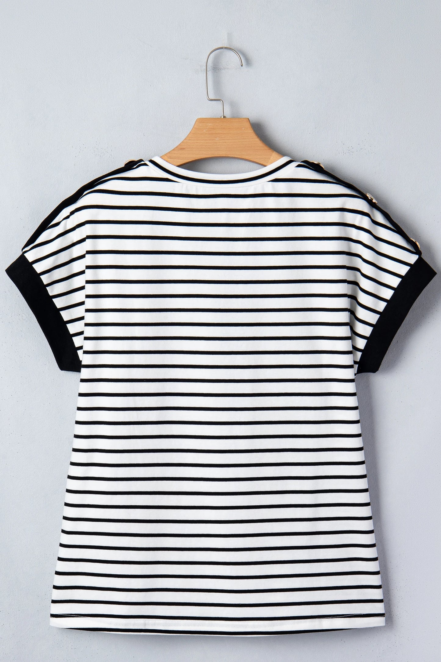 Coastal Stripe Button-Cuff Top | S-XL
