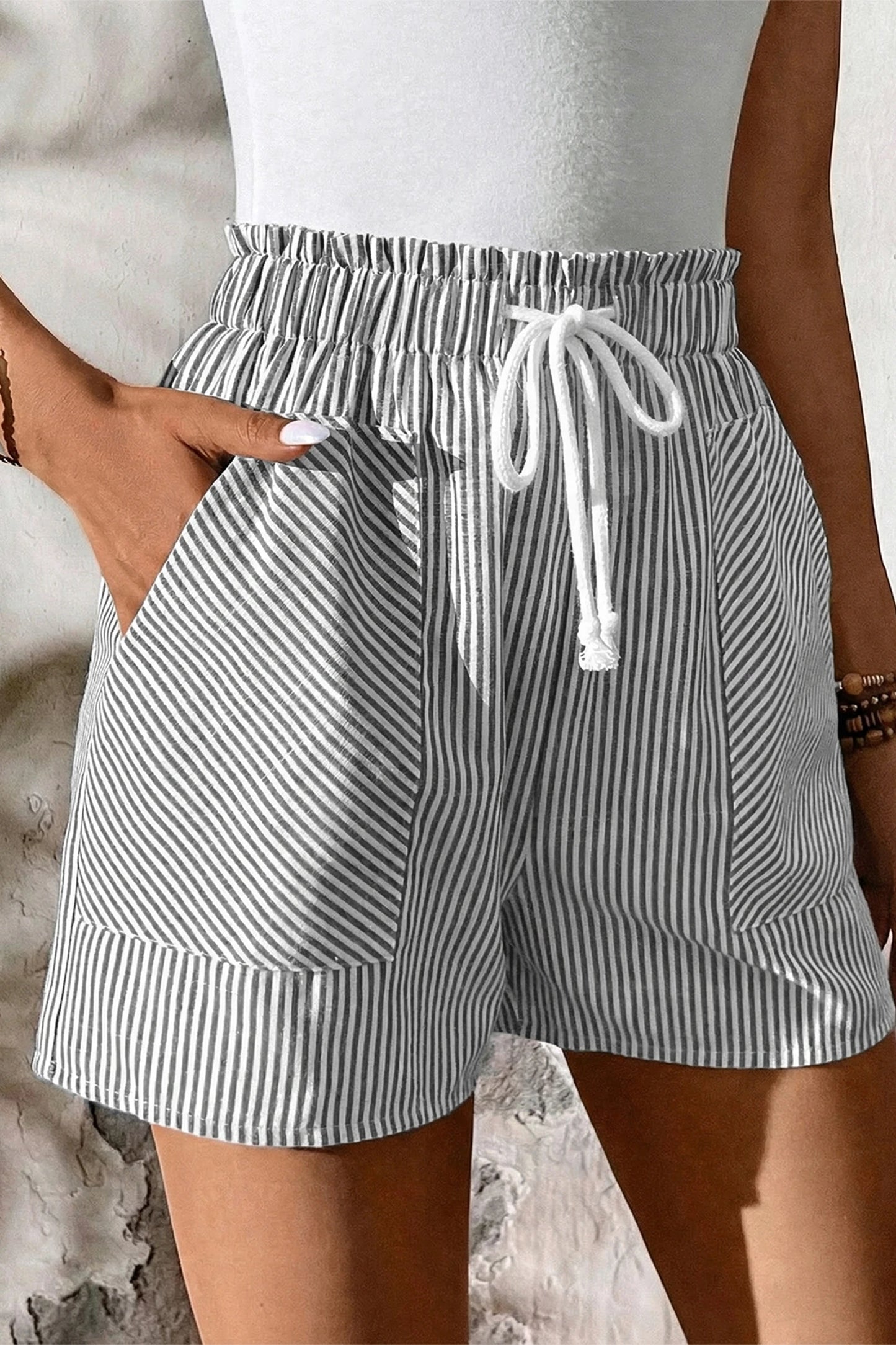 Seaside Stripe Pocket Shorts | S-XL