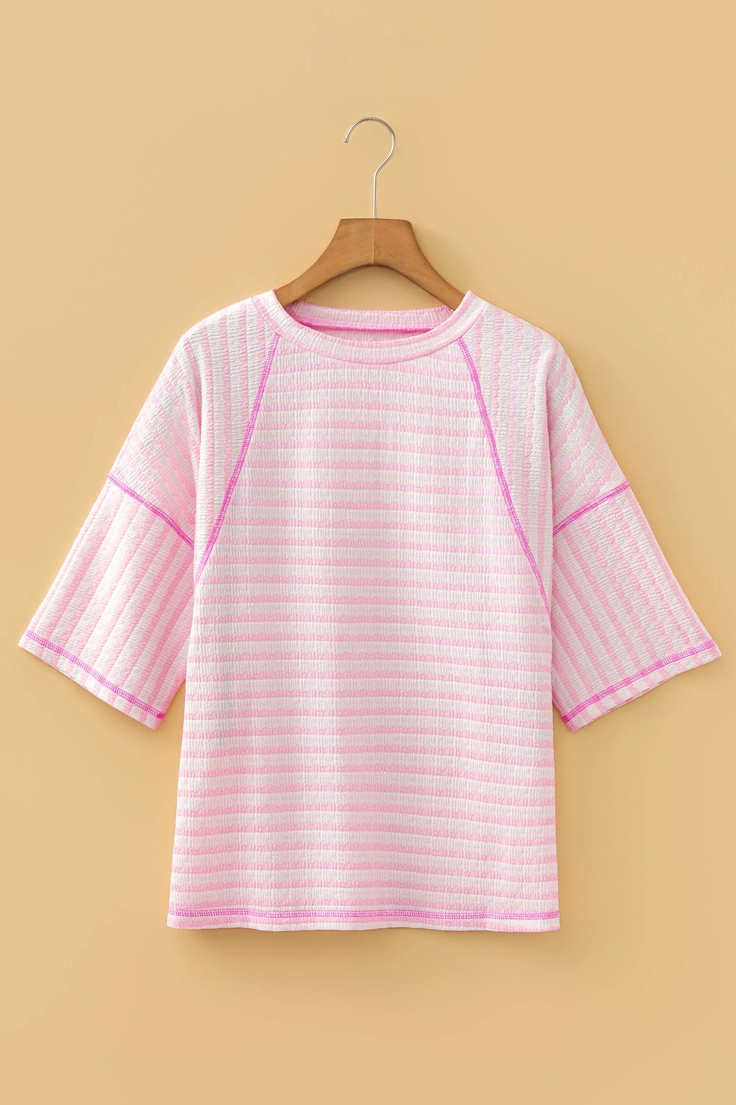 Fresh Days Stripe Half-Sleeve Top | S-XL