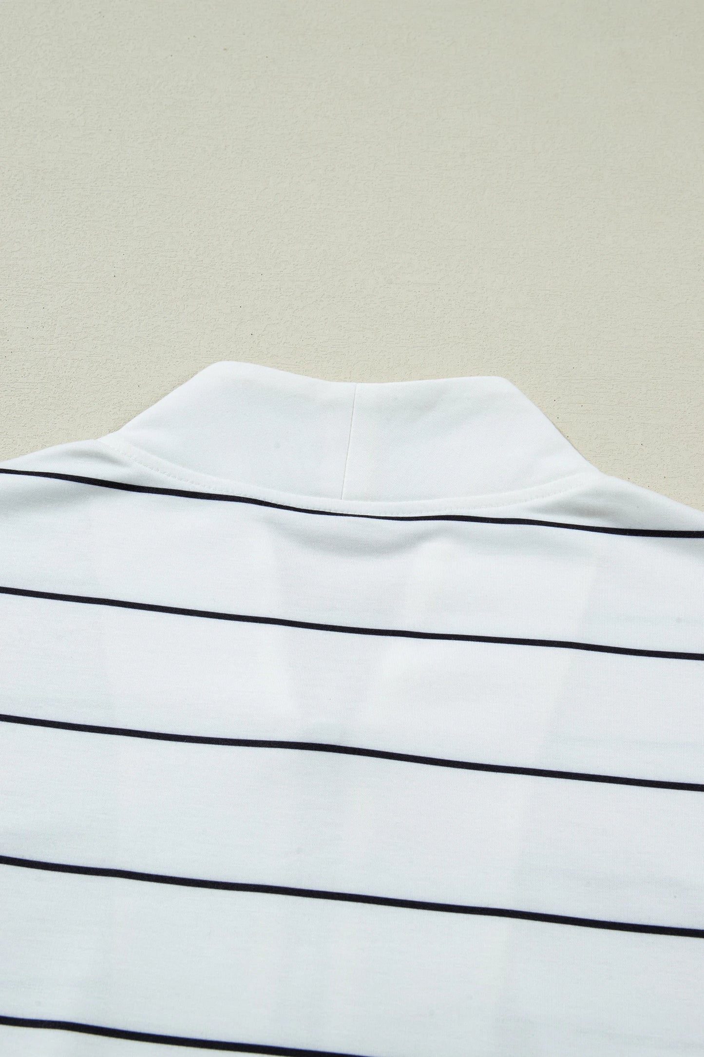 Zip Front Striped V-Neck Sleeveless Top | S-XL