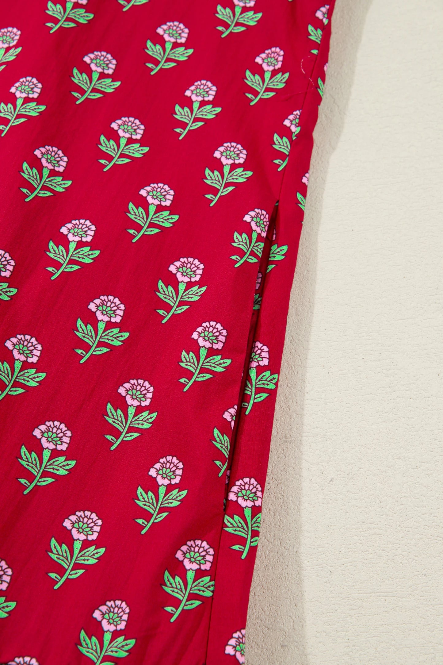 Petal Print Charm Mini Dress with Pockets | S-XL
