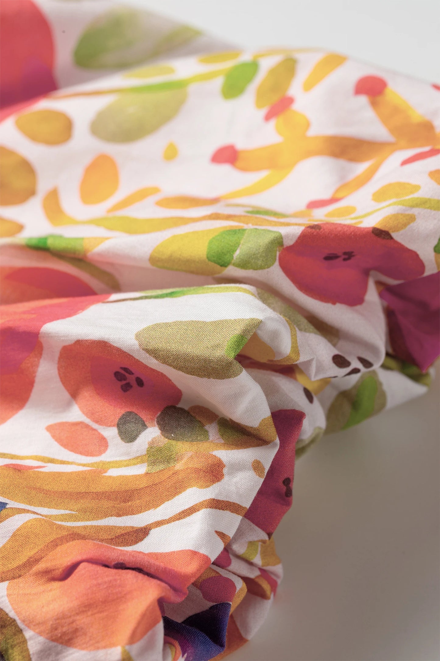 Printed Cotton Floral Puff Sleeve Blouse | S-XL