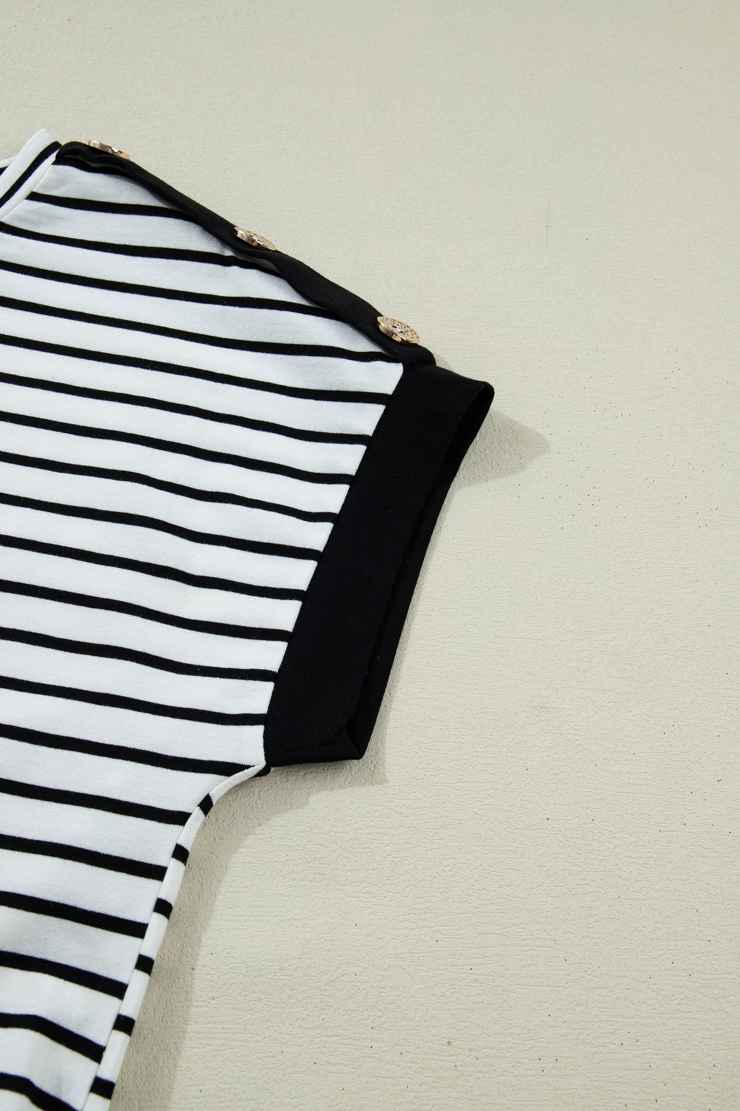 Coastal Stripe Button-Cuff Top | S-XL