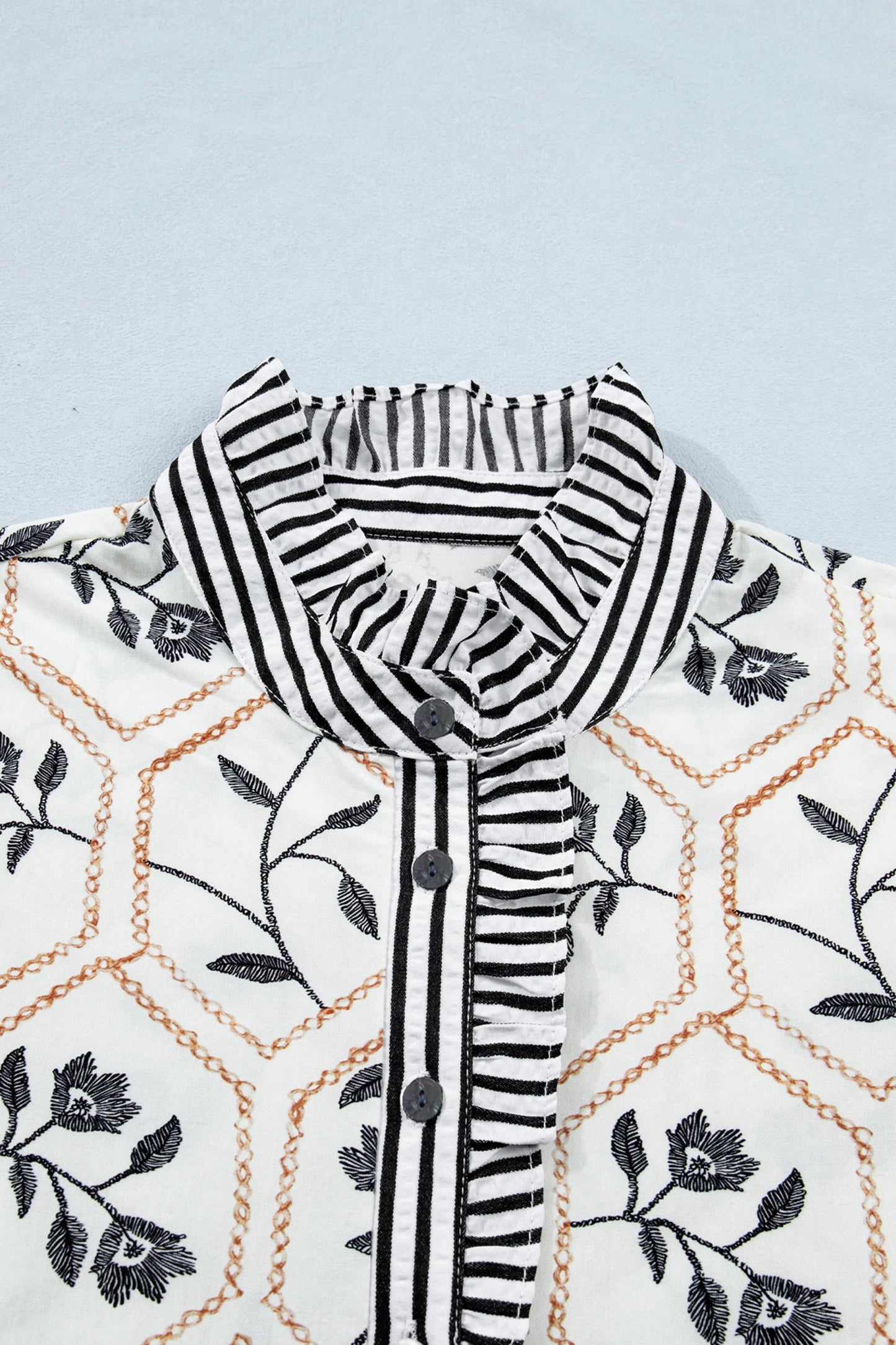 Patchwork Petals Button Top | S-XL