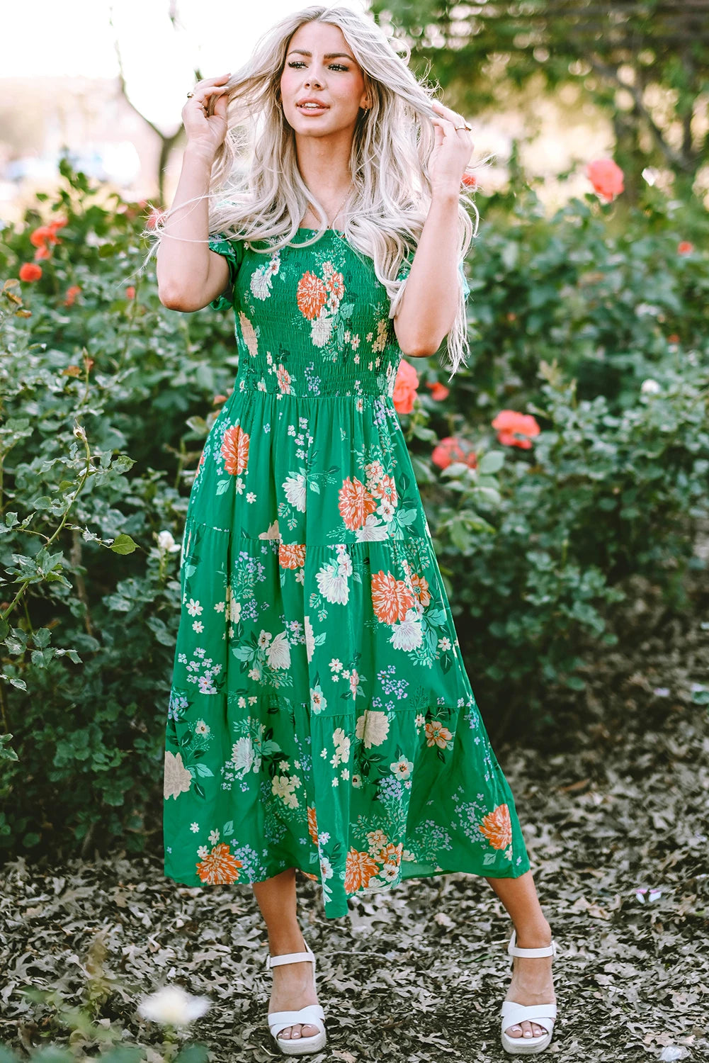 Blossom & Bloom Tiered Dress | S-XL