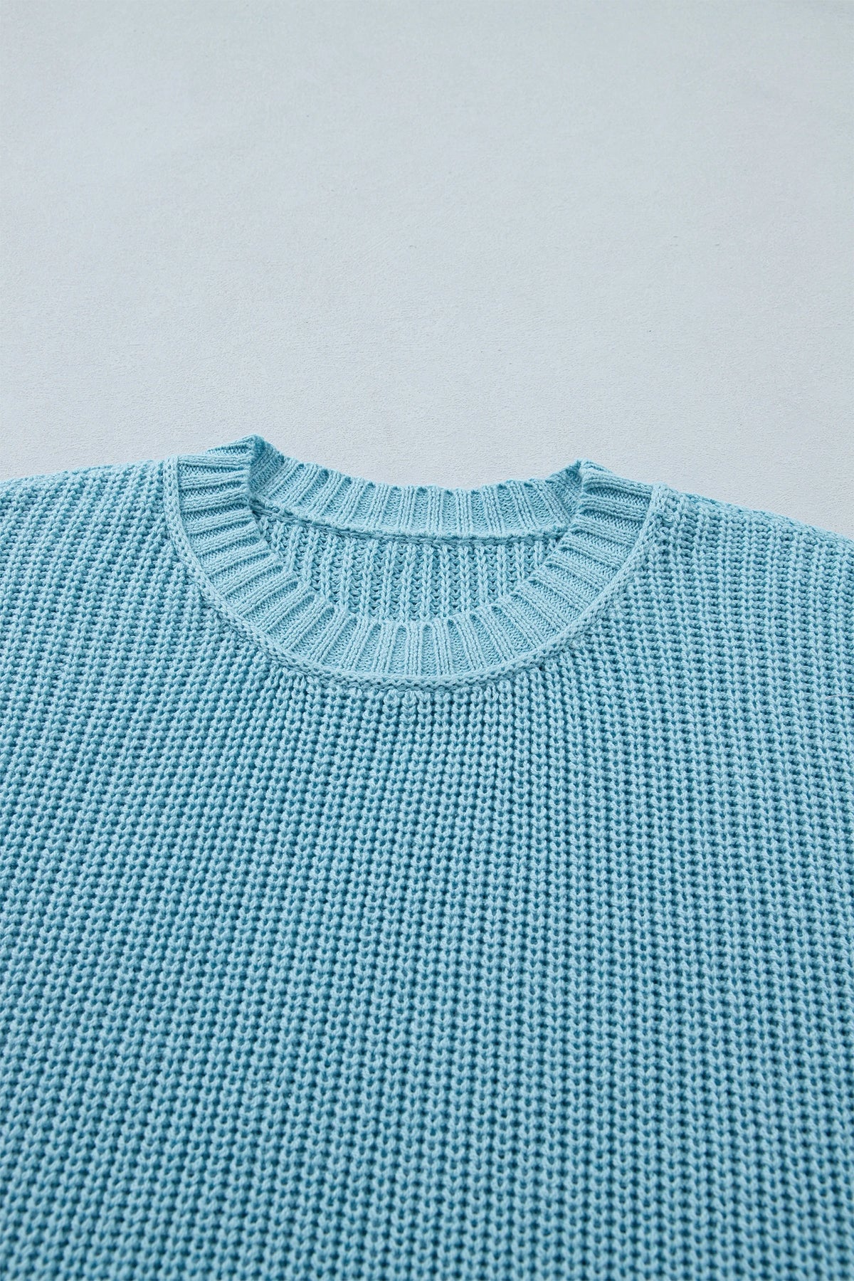 Vela Exposed Seam Detail Half Sleeve Sweater | S-XL