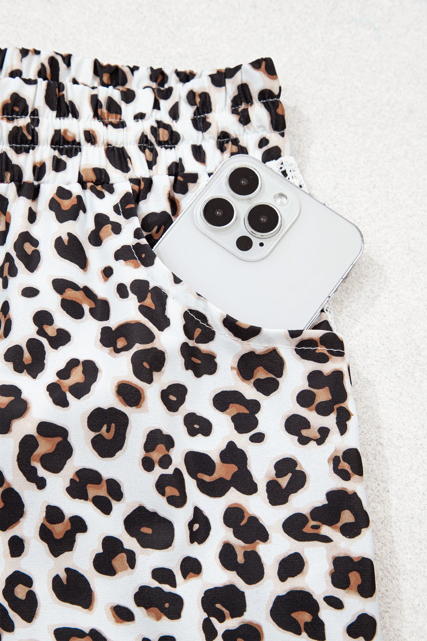Leopard Print Ankle-Length Pants | S-XL